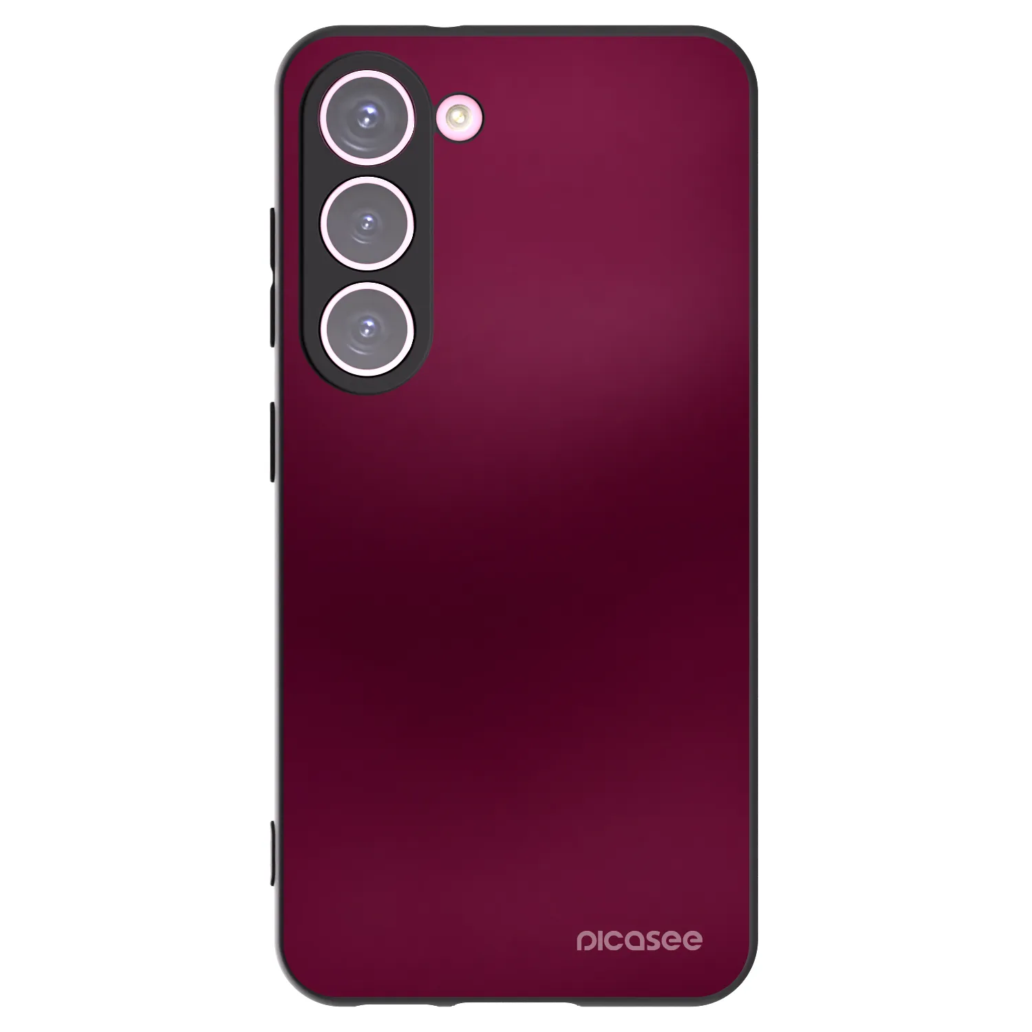 Picasee fekete szilikon tok az alábbi mobiltelefonokra Samsung Galaxy S23 5G - Velvet Bordeaux