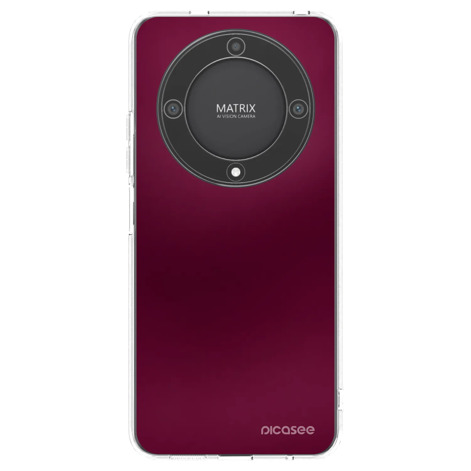 Picasee átlátszó szilikon tok az alábbi mobiltelefonokra Honor Magic5 Lite 5G - Velvet Bordeaux