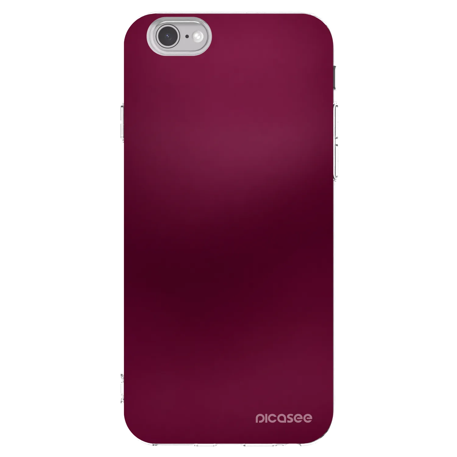 Picasee átlátszó szilikon tok az alábbi mobiltelefonokra Apple iPhone 6/6S - Velvet Bordeaux