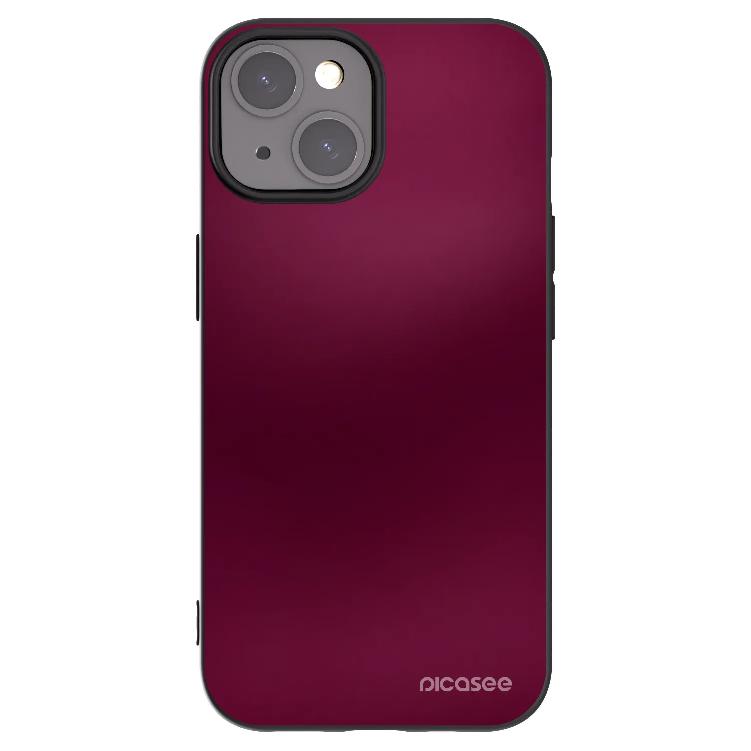 Picasee fekete szilikon tok az alábbi mobiltelefonokra Apple iPhone 15 - Velvet Bordeaux