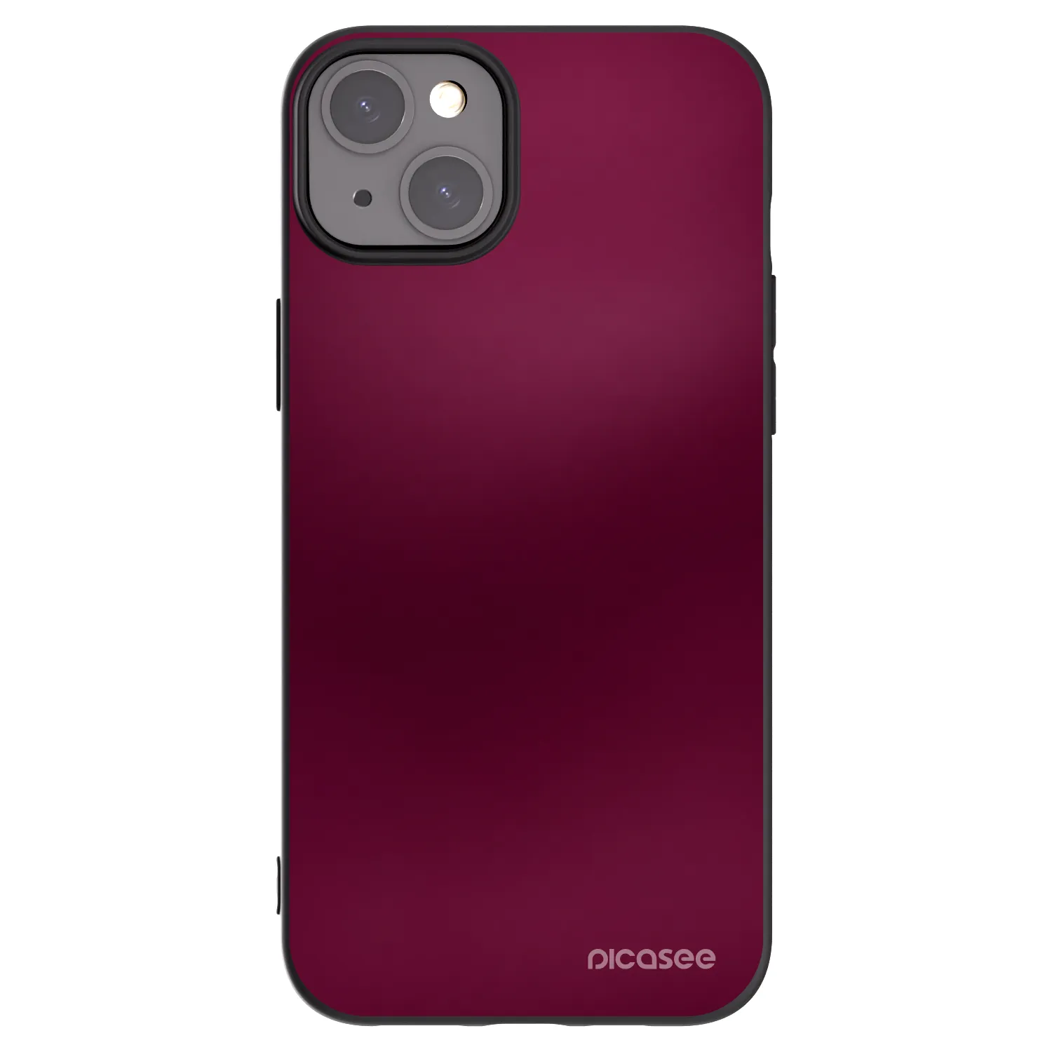 Picasee fekete szilikon tok az alábbi mobiltelefonokra Apple iPhone 15 Plus - Velvet Bordeaux