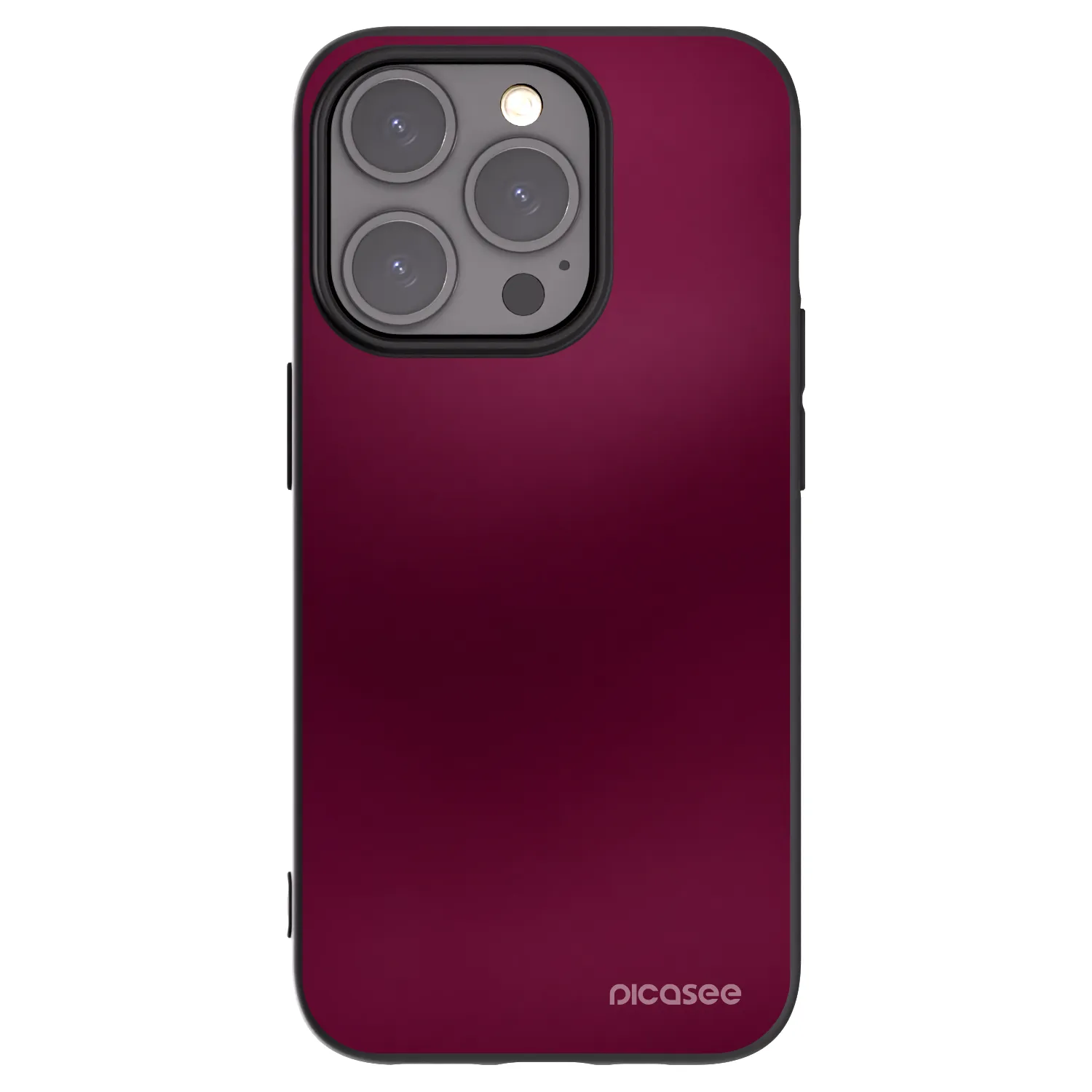 Picasee fekete szilikon tok az alábbi mobiltelefonokra Apple iPhone 15 Pro - Velvet Bordeaux
