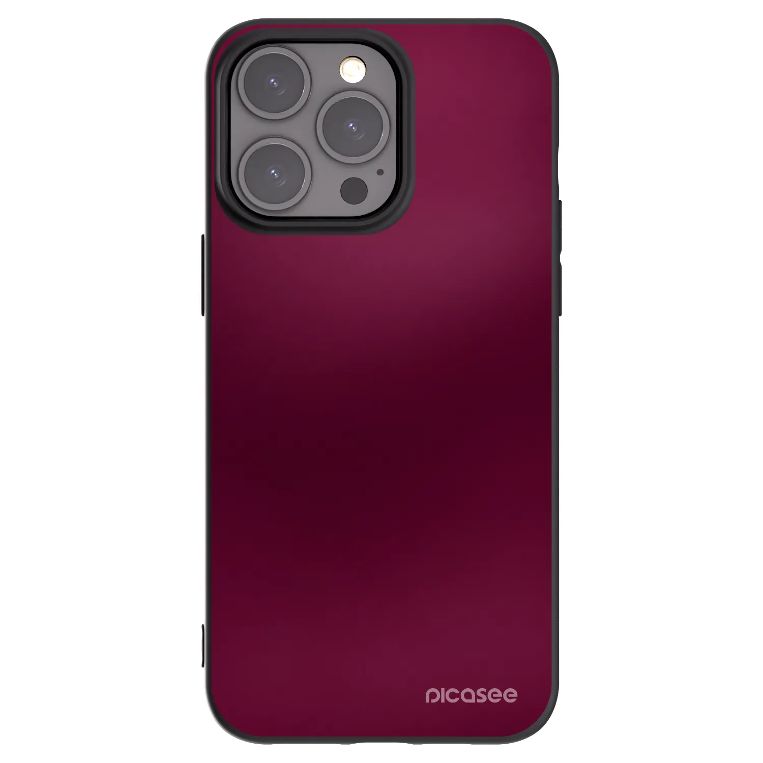 Picasee fekete szilikon tok az alábbi mobiltelefonokra Apple iPhone 15 Pro Max - Velvet Bordeaux