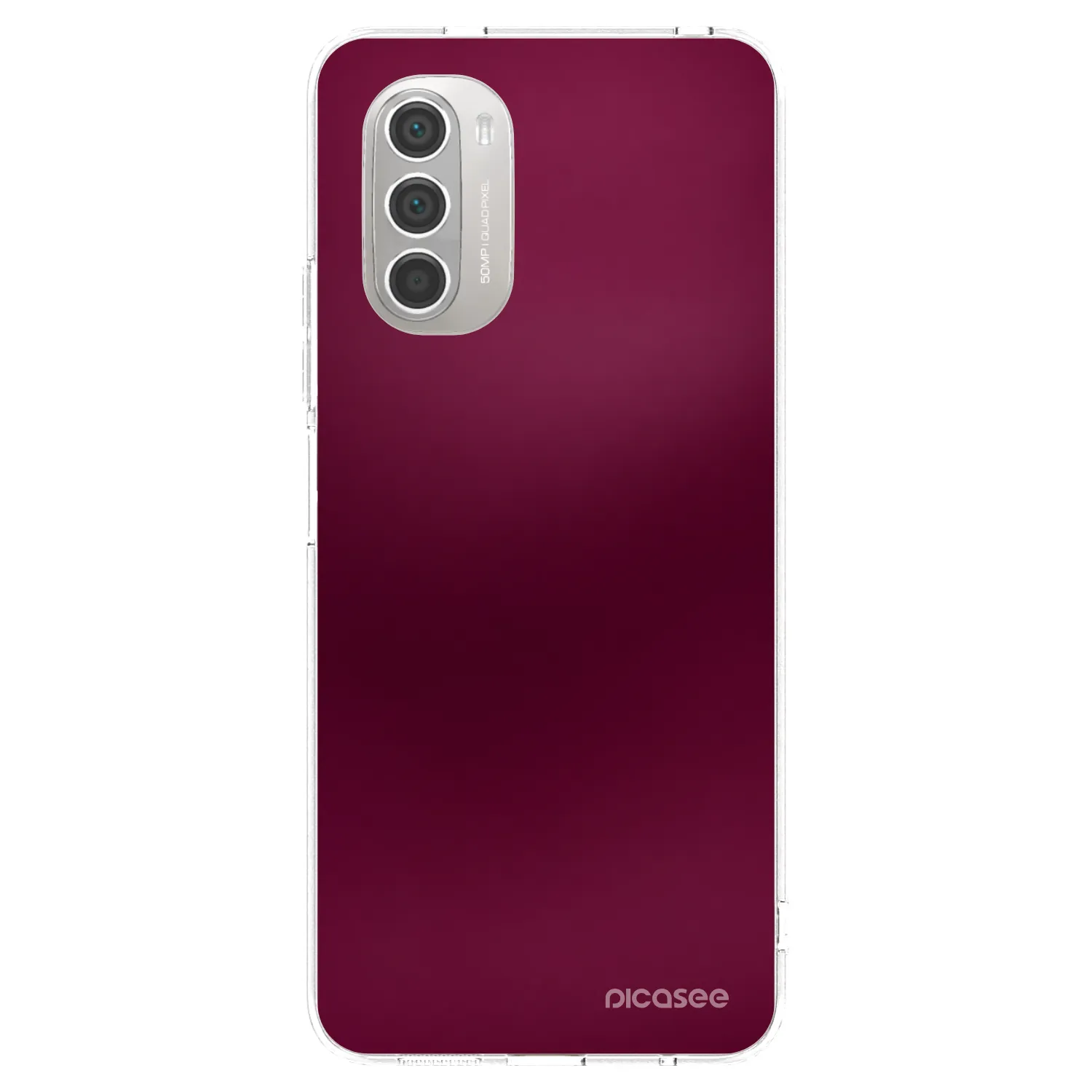 Picasee átlátszó szilikon tok az alábbi mobiltelefonokra Motorola Moto G51 - Velvet Bordeaux