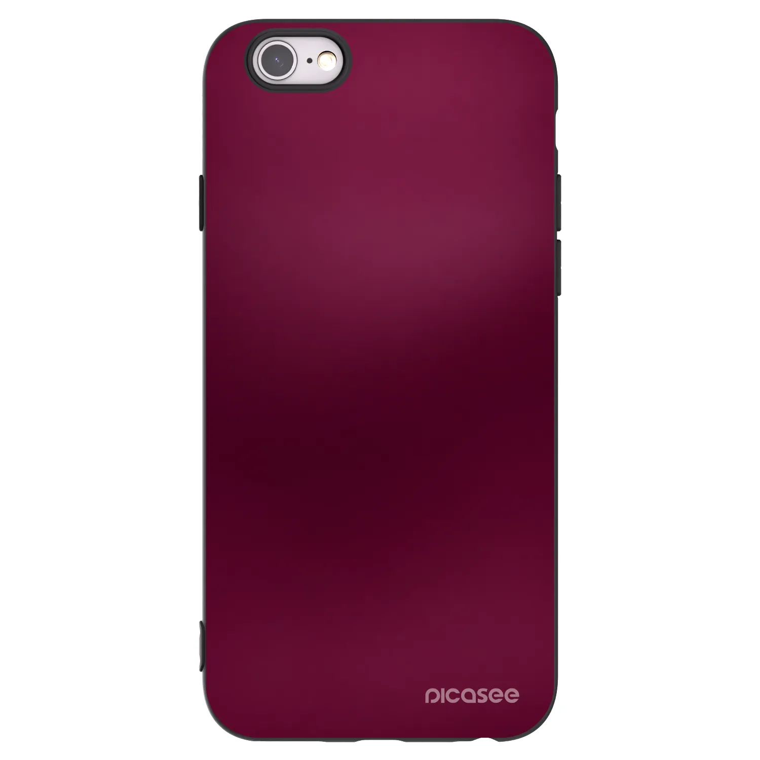 Picasee fekete szilikon tok az alábbi mobiltelefonokra Apple iPhone 6/6S - Velvet Bordeaux