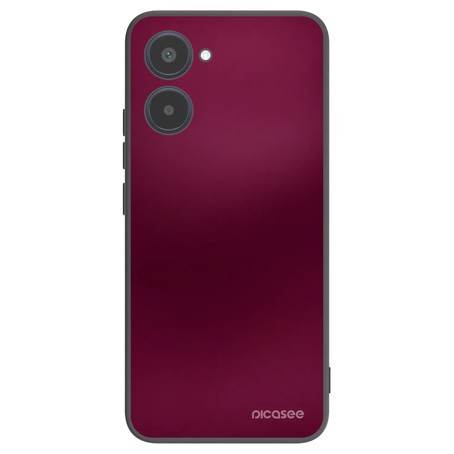 Picasee fekete szilikon tok az alábbi mobiltelefonokra Realme 10 4G - Velvet Bordeaux