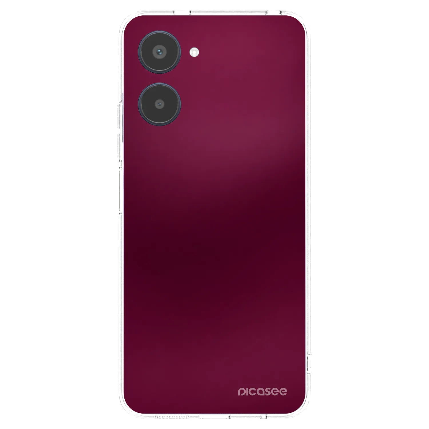 Picasee átlátszó szilikon tok az alábbi mobiltelefonokra Realme 10 4G - Velvet Bordeaux