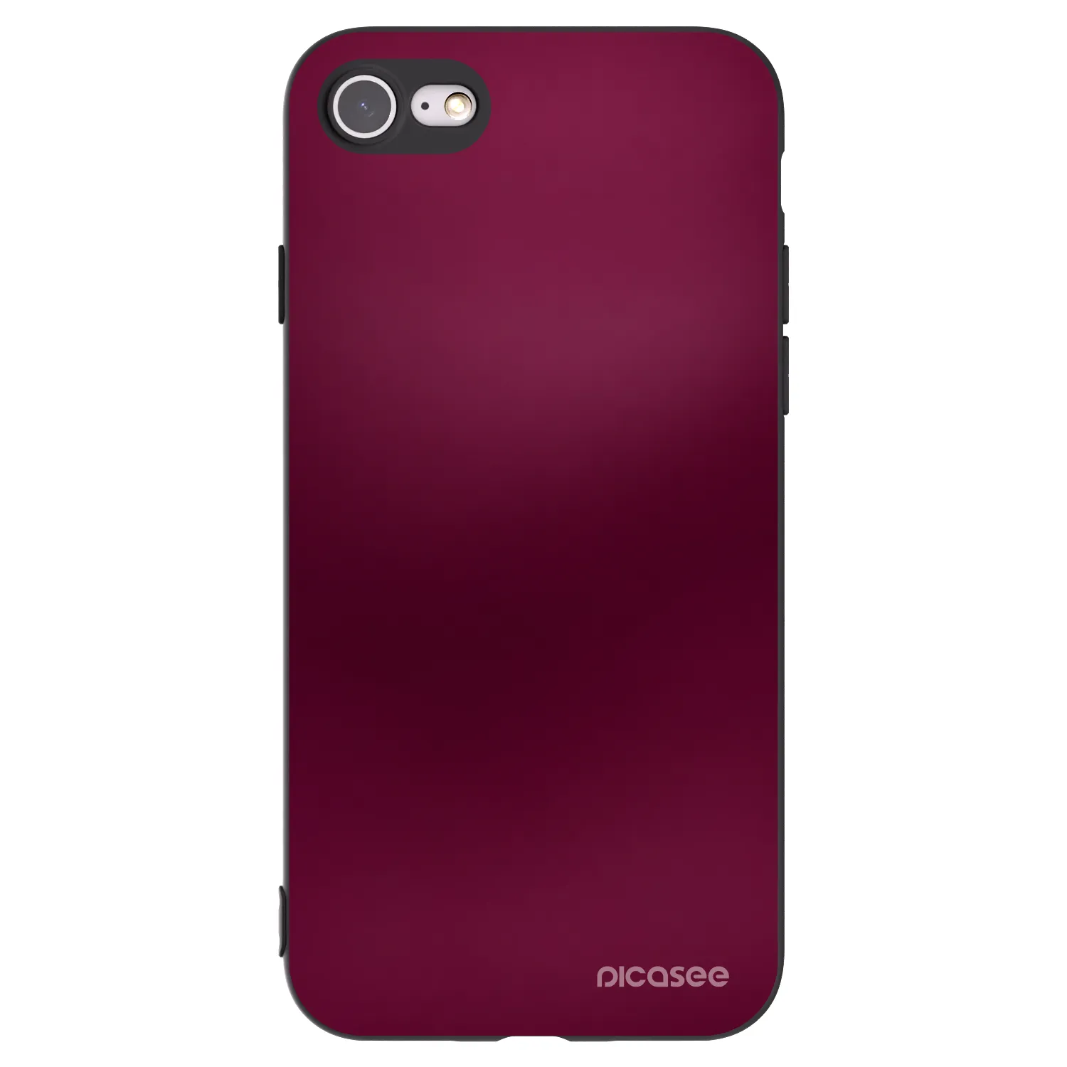 Picasee fekete szilikon tok az alábbi mobiltelefonokra Apple iPhone 7 - Velvet Bordeaux