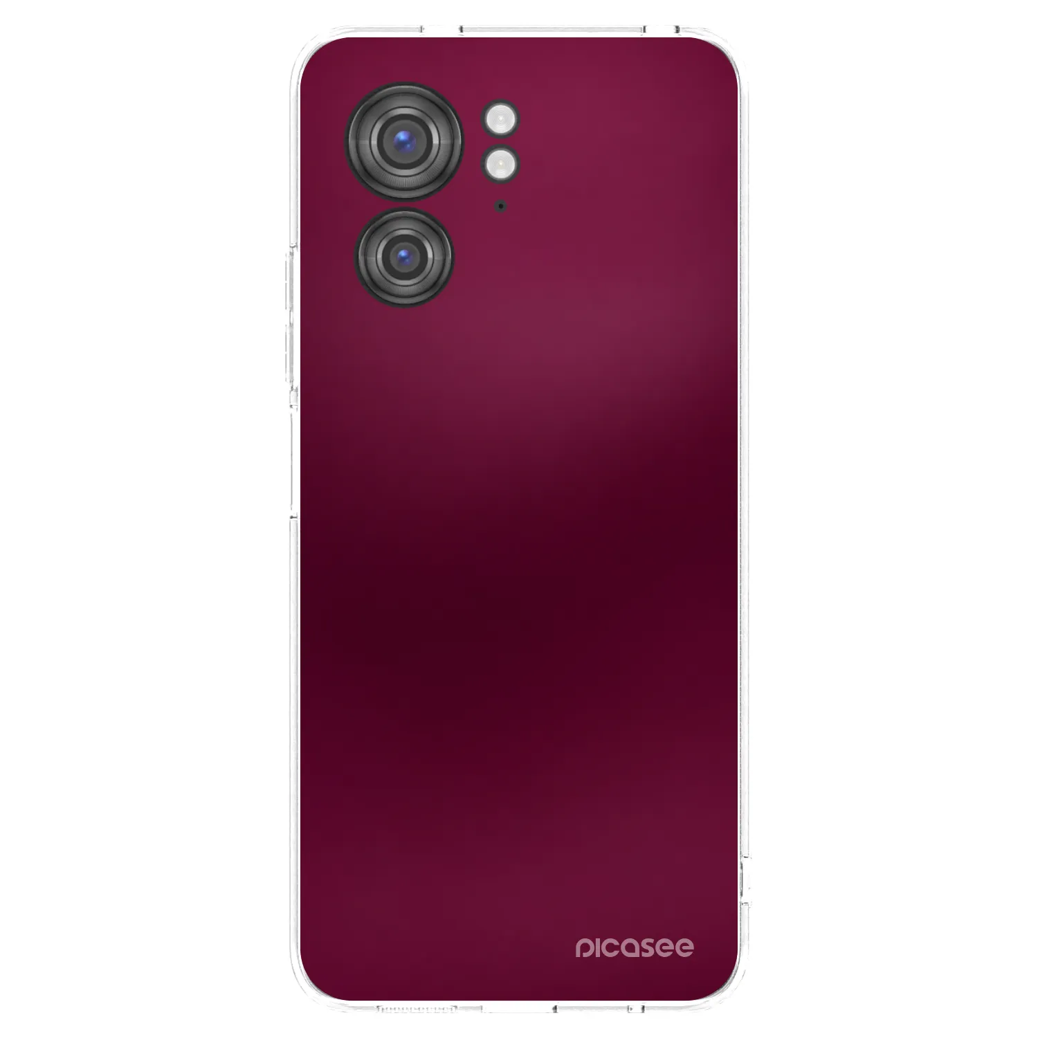 Picasee átlátszó szilikon tok az alábbi mobiltelefonokra Motorola Edge 40 - Velvet Bordeaux