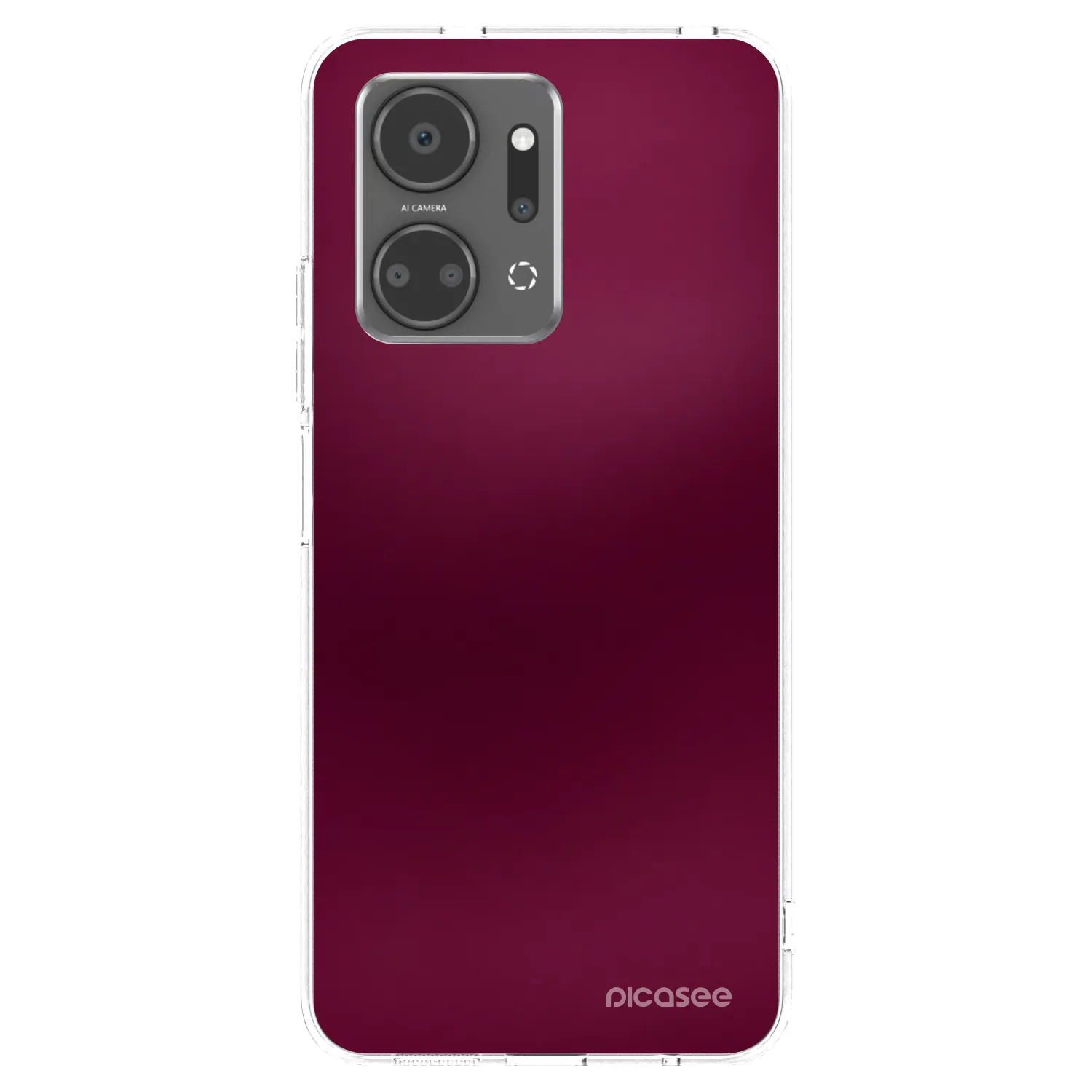 Picasee átlátszó szilikon tok az alábbi mobiltelefonokra Honor X7a - Velvet Bordeaux