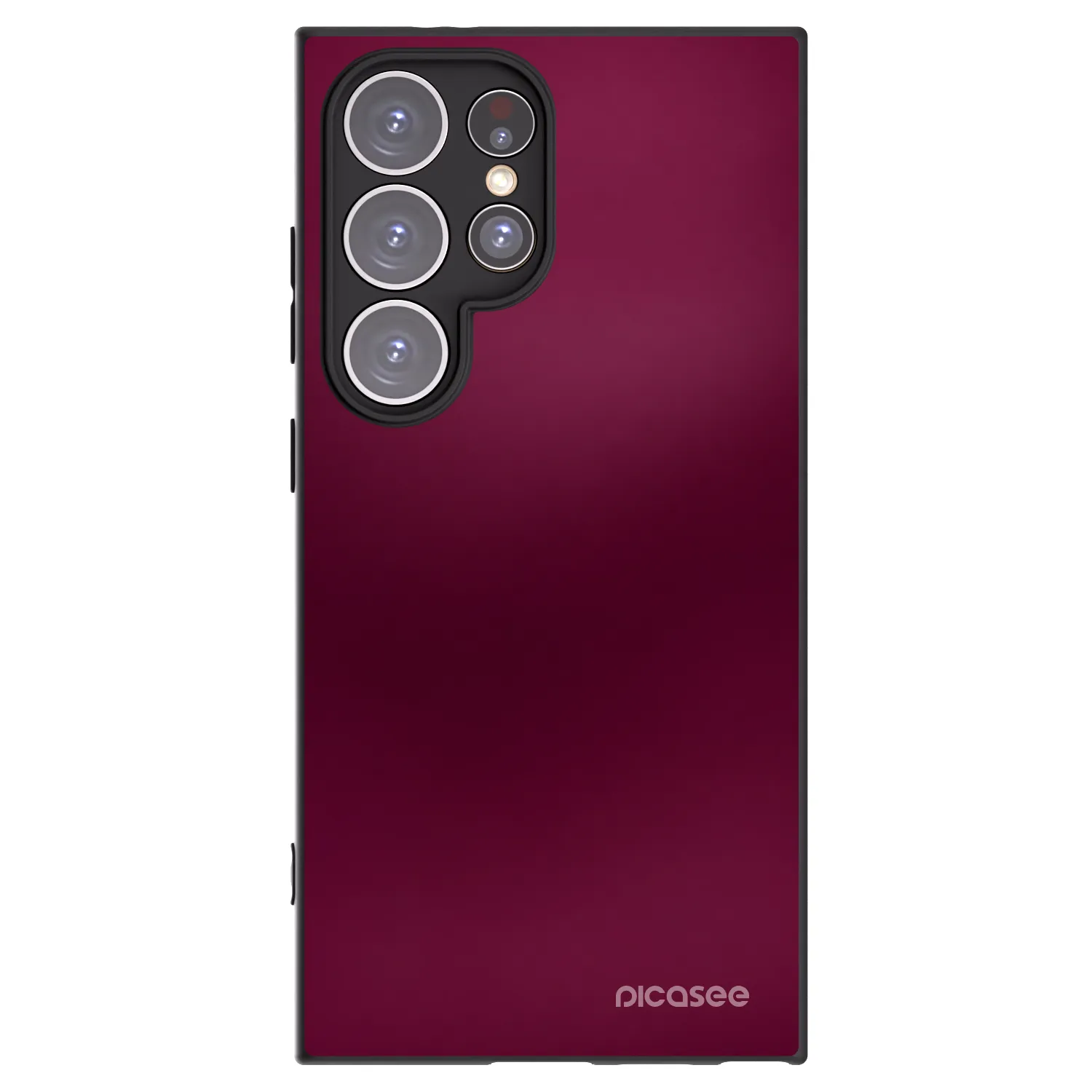 Picasee fekete szilikon tok az alábbi mobiltelefonokra Samsung Galaxy S24 Ultra S928B 5G - Velvet Bordeaux