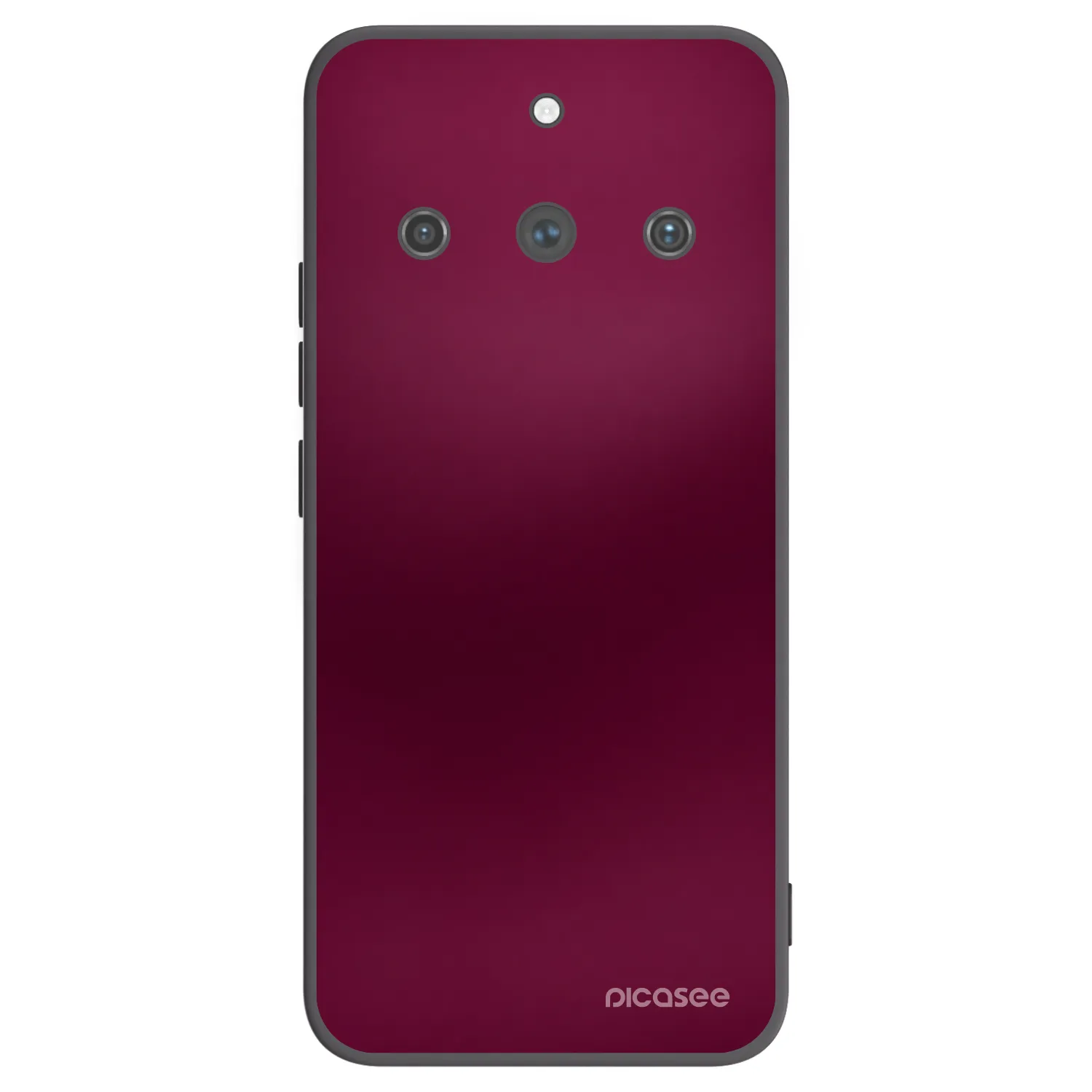 Picasee fekete szilikon tok az alábbi mobiltelefonokra Realme 11 Pro+ - Velvet Bordeaux