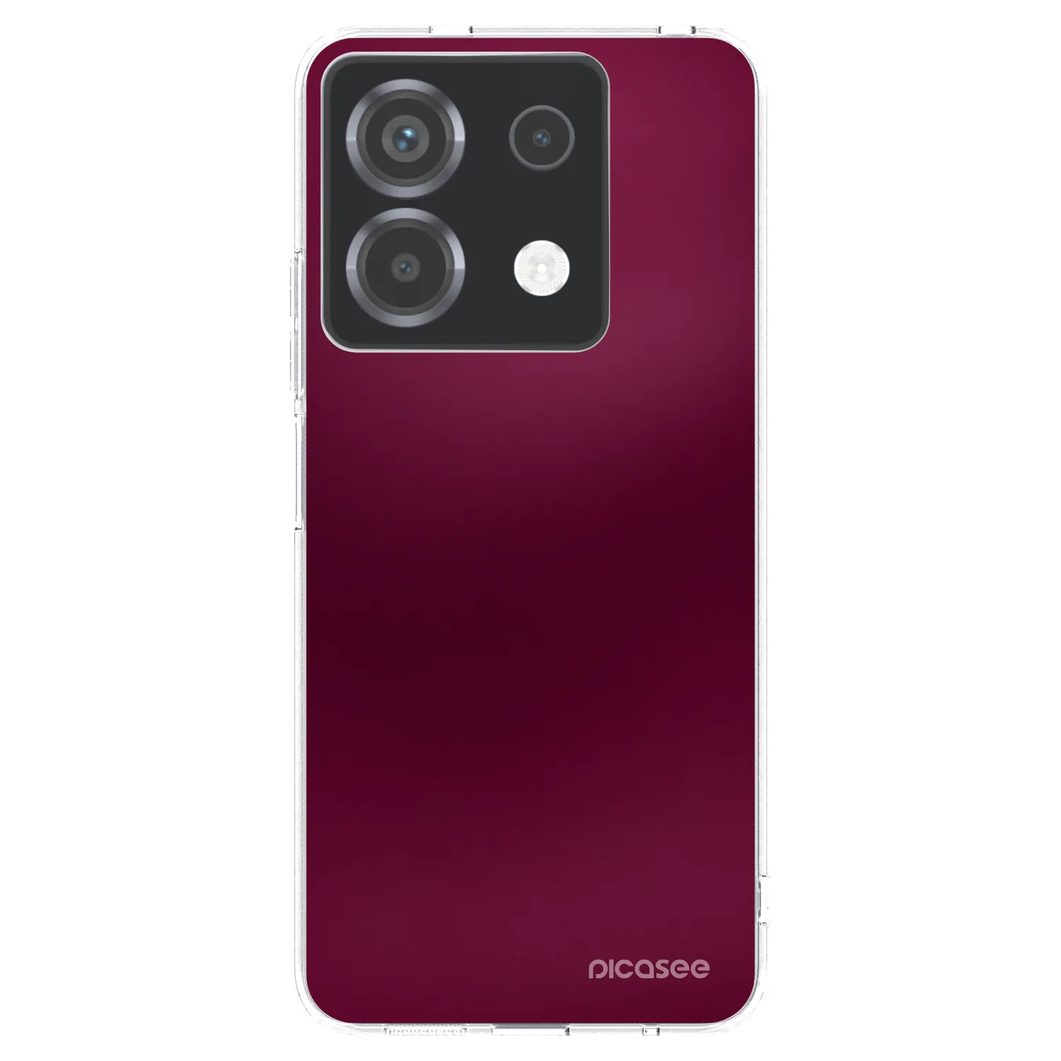 Picasee átlátszó szilikon tok az alábbi mobiltelefonokra Xiaomi Poco X6 - Velvet Bordeaux