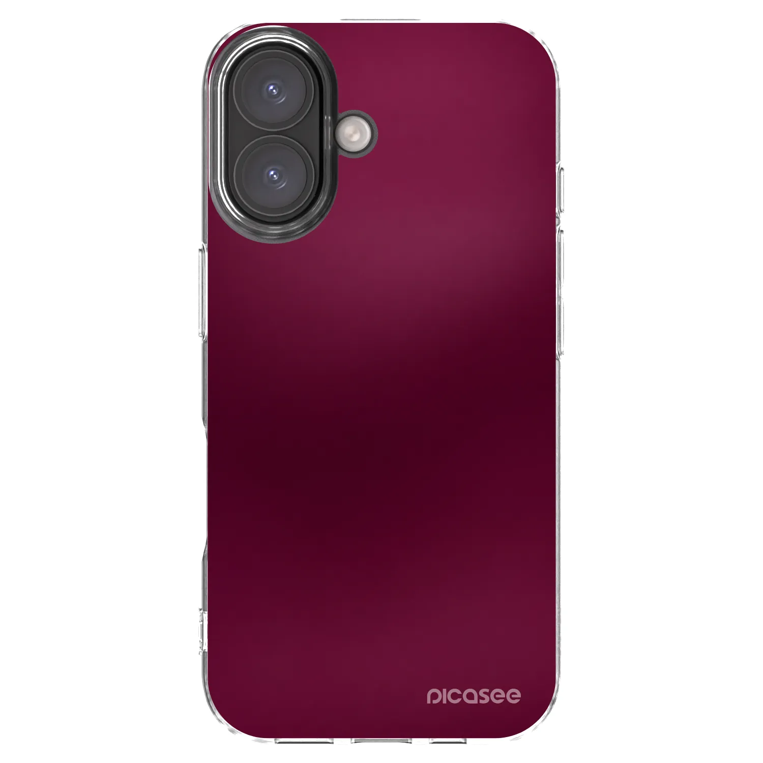 Picasee átlátszó szilikon tok az alábbi mobiltelefonokra Apple iPhone 16 - Velvet Bordeaux