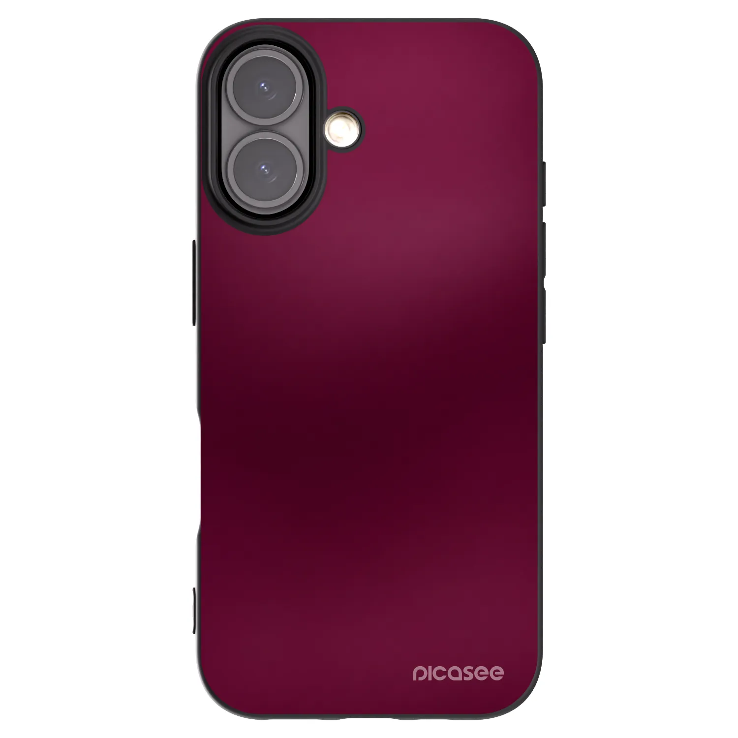 Picasee fekete szilikon tok az alábbi mobiltelefonokra Apple iPhone 16 - Velvet Bordeaux