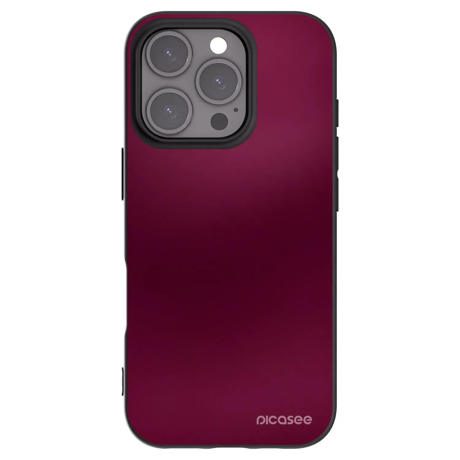 Picasee fekete szilikon tok az alábbi mobiltelefonokra Apple iPhone 16 Pro - Velvet Bordeaux