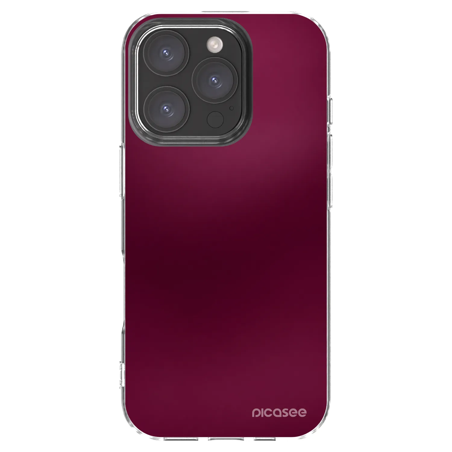 Picasee átlátszó szilikon tok az alábbi mobiltelefonokra Apple iPhone 16 Pro - Velvet Bordeaux