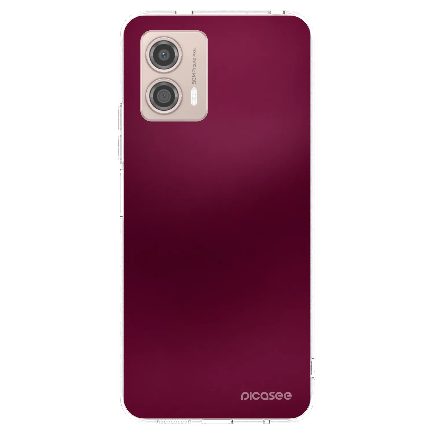 Picasee átlátszó szilikon tok az alábbi mobiltelefonokra Motorola Moto G53 5G - Velvet Bordeaux