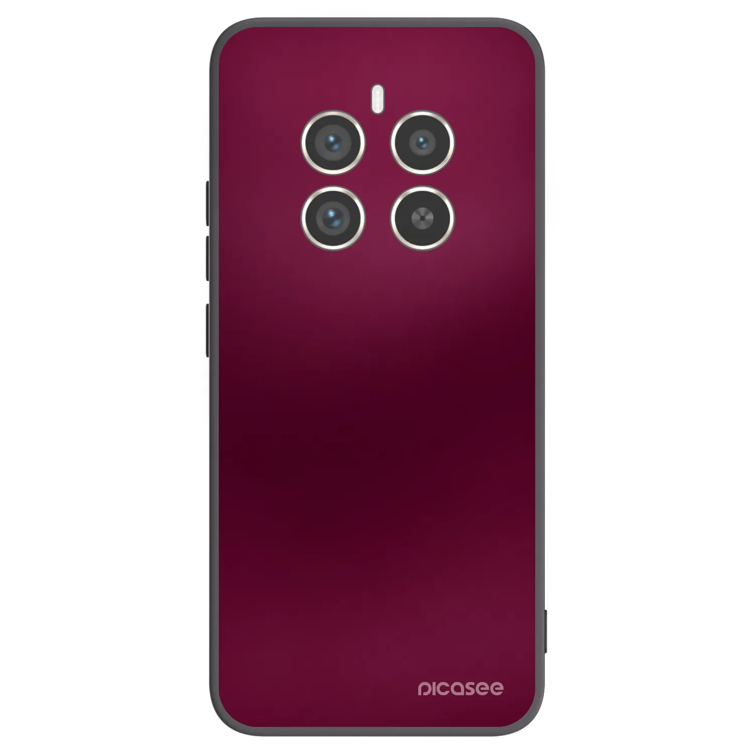 Picasee fekete szilikon tok az alábbi mobiltelefonokra Realme 12 Pro 5G - Velvet Bordeaux