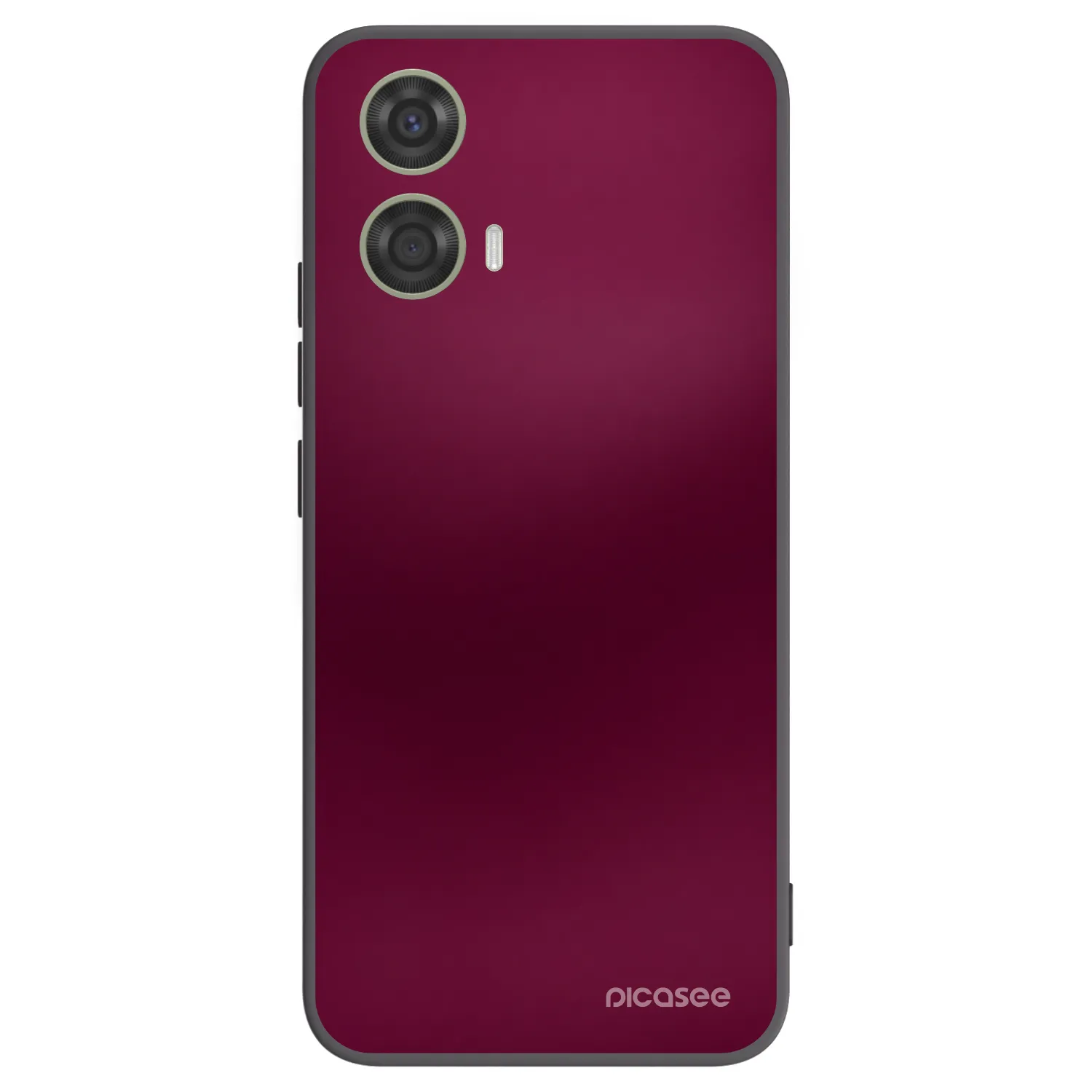 Picasee fekete szilikon tok az alábbi mobiltelefonokra Motorola Moto G24 - Velvet Bordeaux