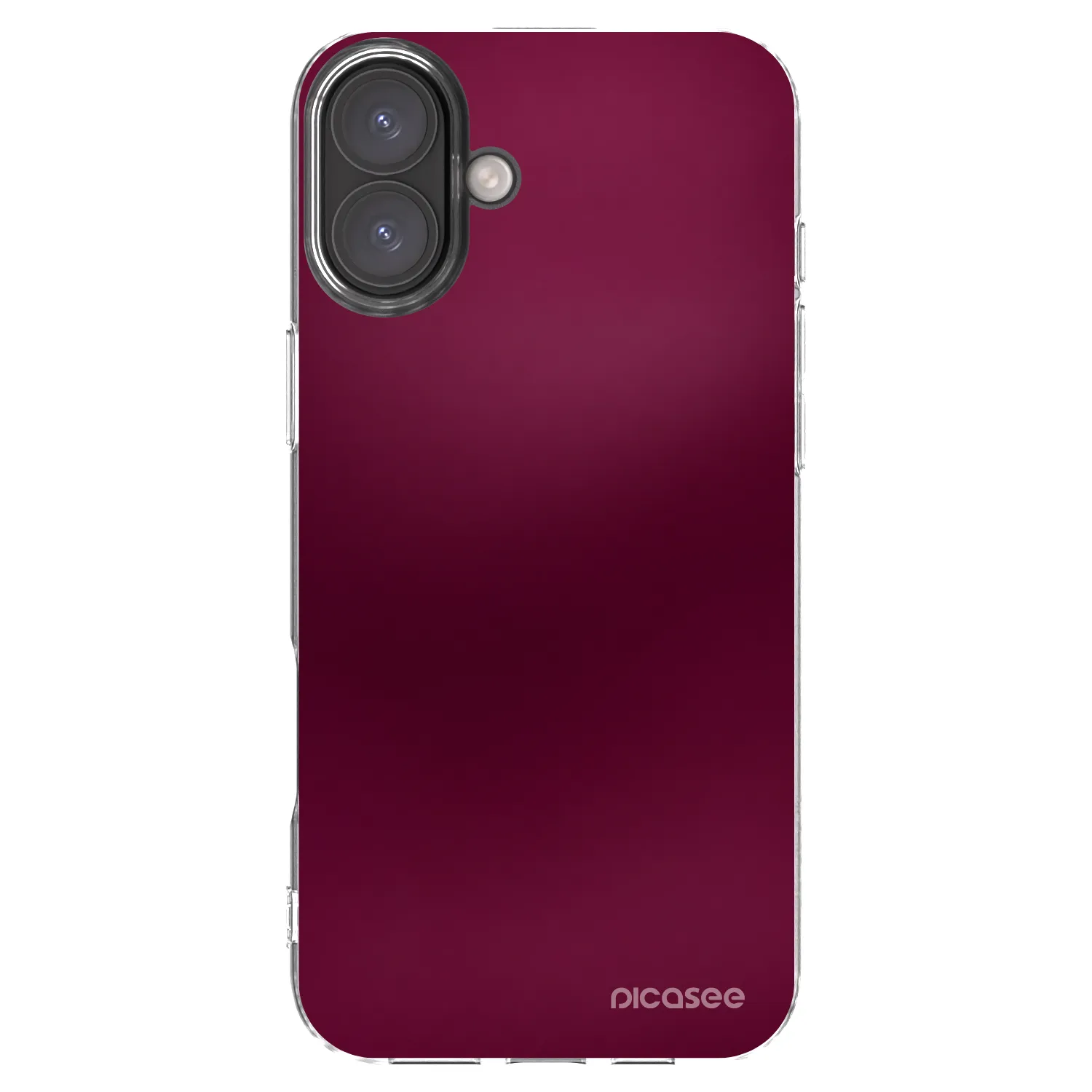 Picasee átlátszó szilikon tok az alábbi mobiltelefonokra Apple iPhone 16 Plus - Velvet Bordeaux