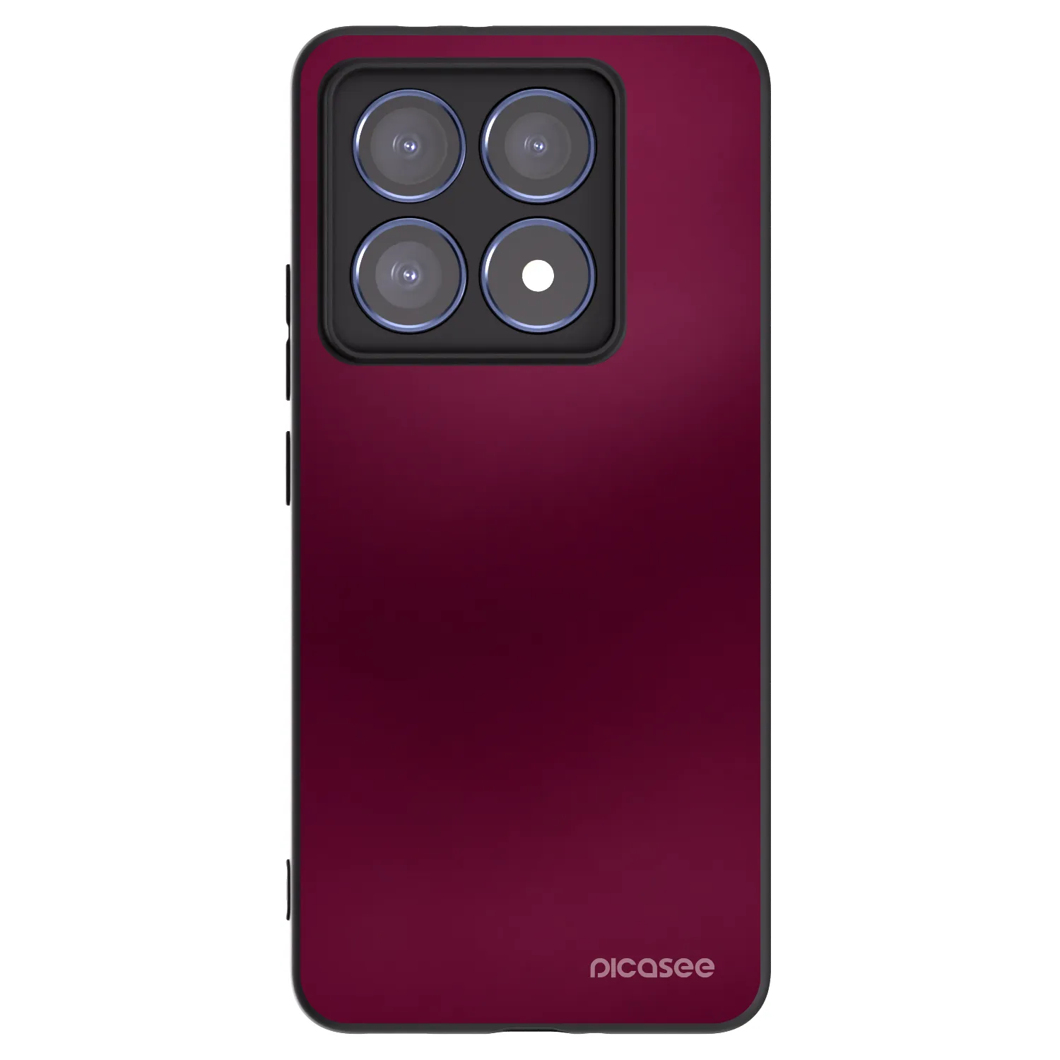 Picasee fekete szilikon tok az alábbi mobiltelefonokra Xiaomi 14T Pro - Velvet Bordeaux