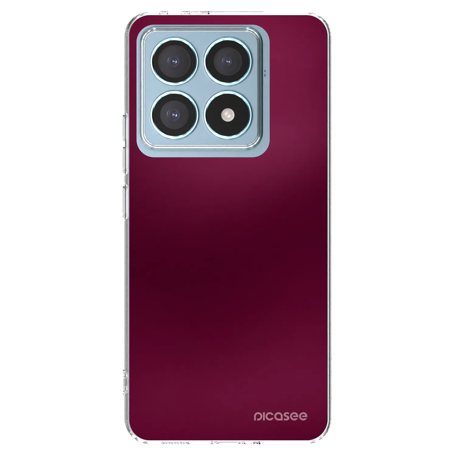 Picasee átlátszó szilikon tok az alábbi mobiltelefonokra Xiaomi 14T Pro - Velvet Bordeaux