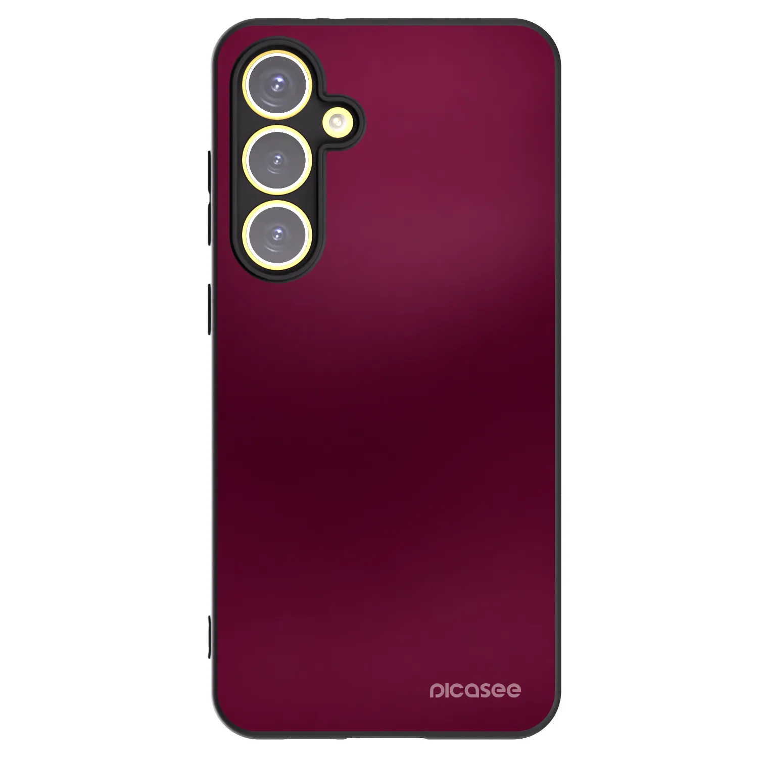 Picasee fekete szilikon tok az alábbi mobiltelefonokra Samsung Galaxy S24 FE S721B - Velvet Bordeaux