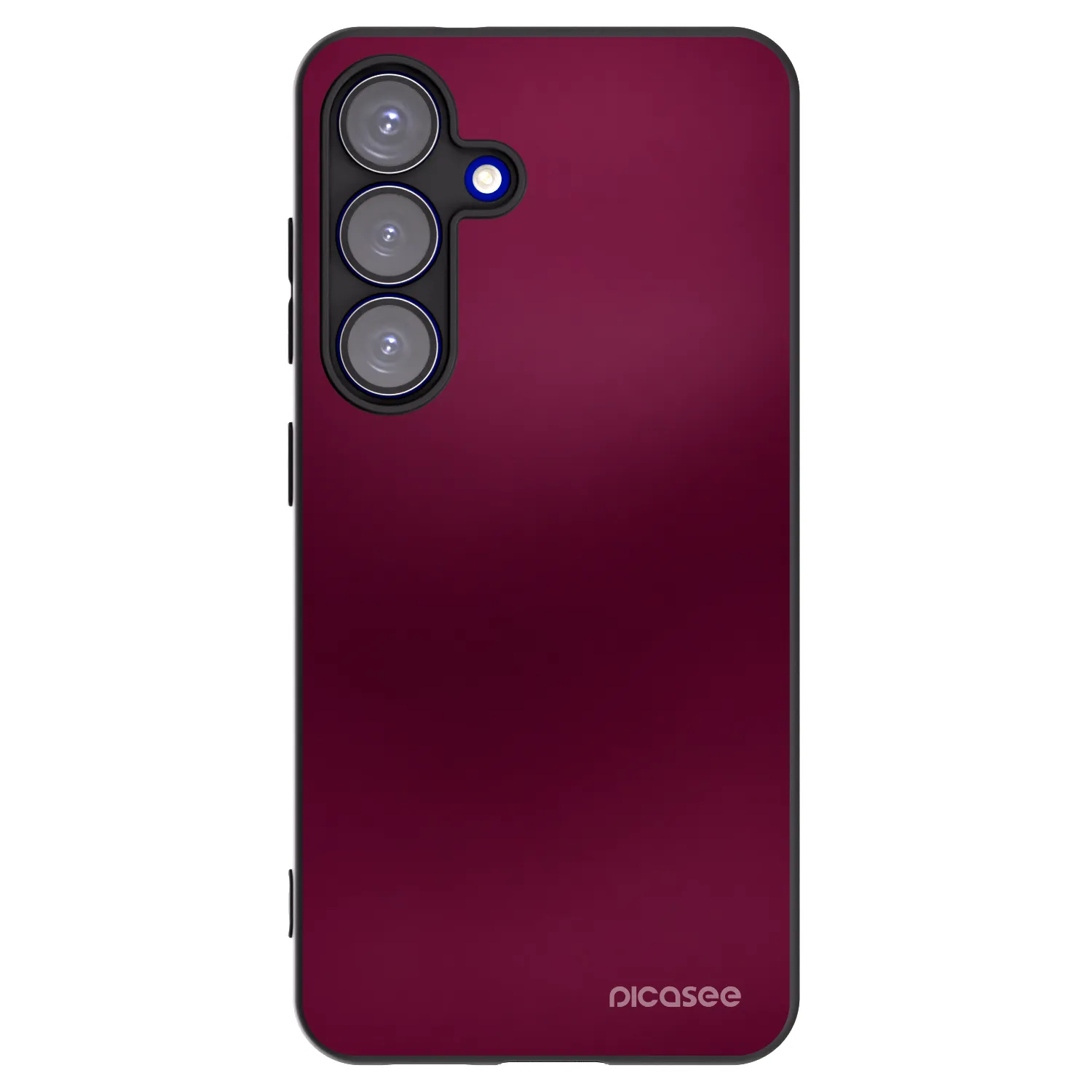 Picasee fekete szilikon tok az alábbi mobiltelefonokra Samsung Galaxy S25 5G - Velvet Bordeaux