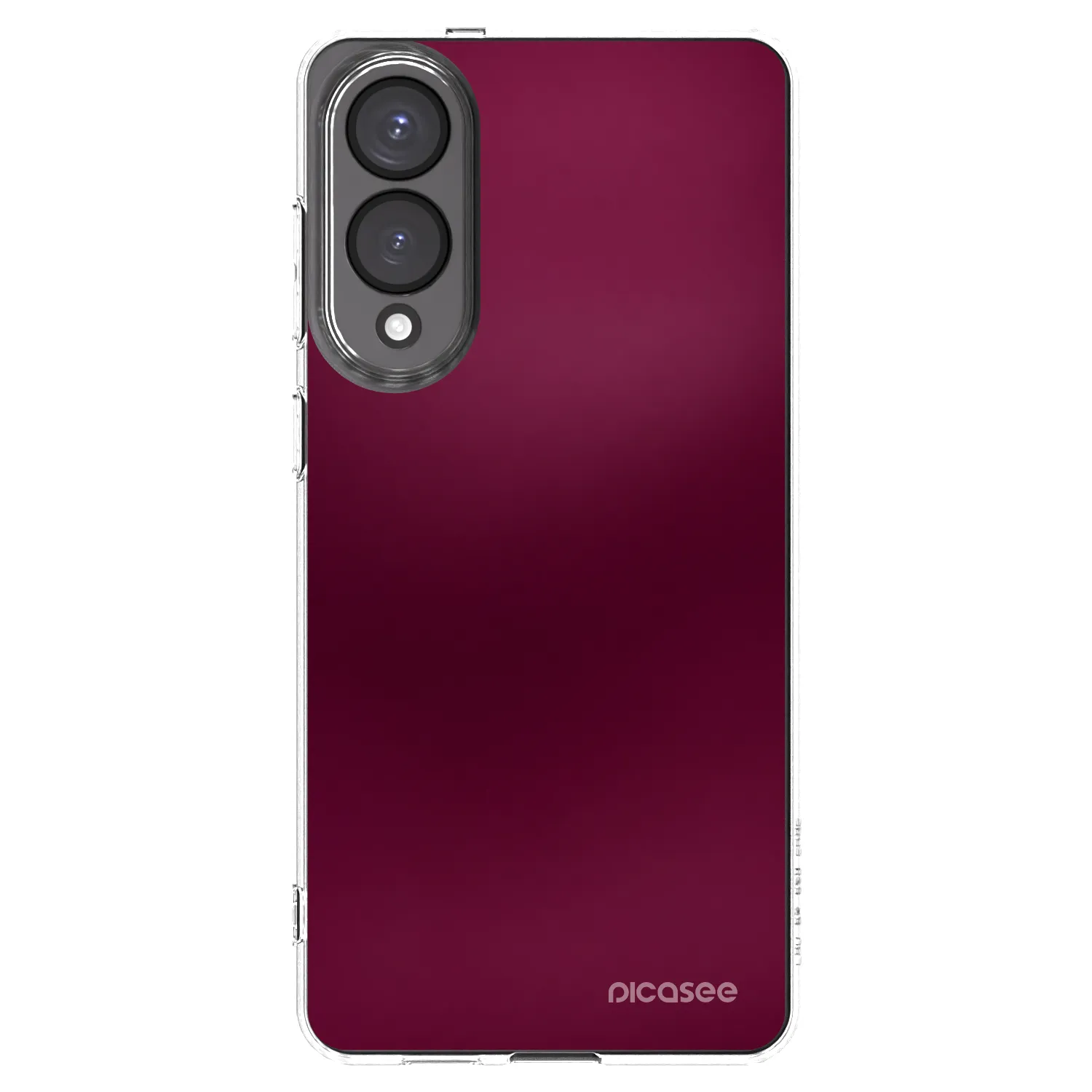 Picasee átlátszó szilikon tok az alábbi mobiltelefonokra Samsung Galaxy S25 Edge 5G - Velvet Bordeaux