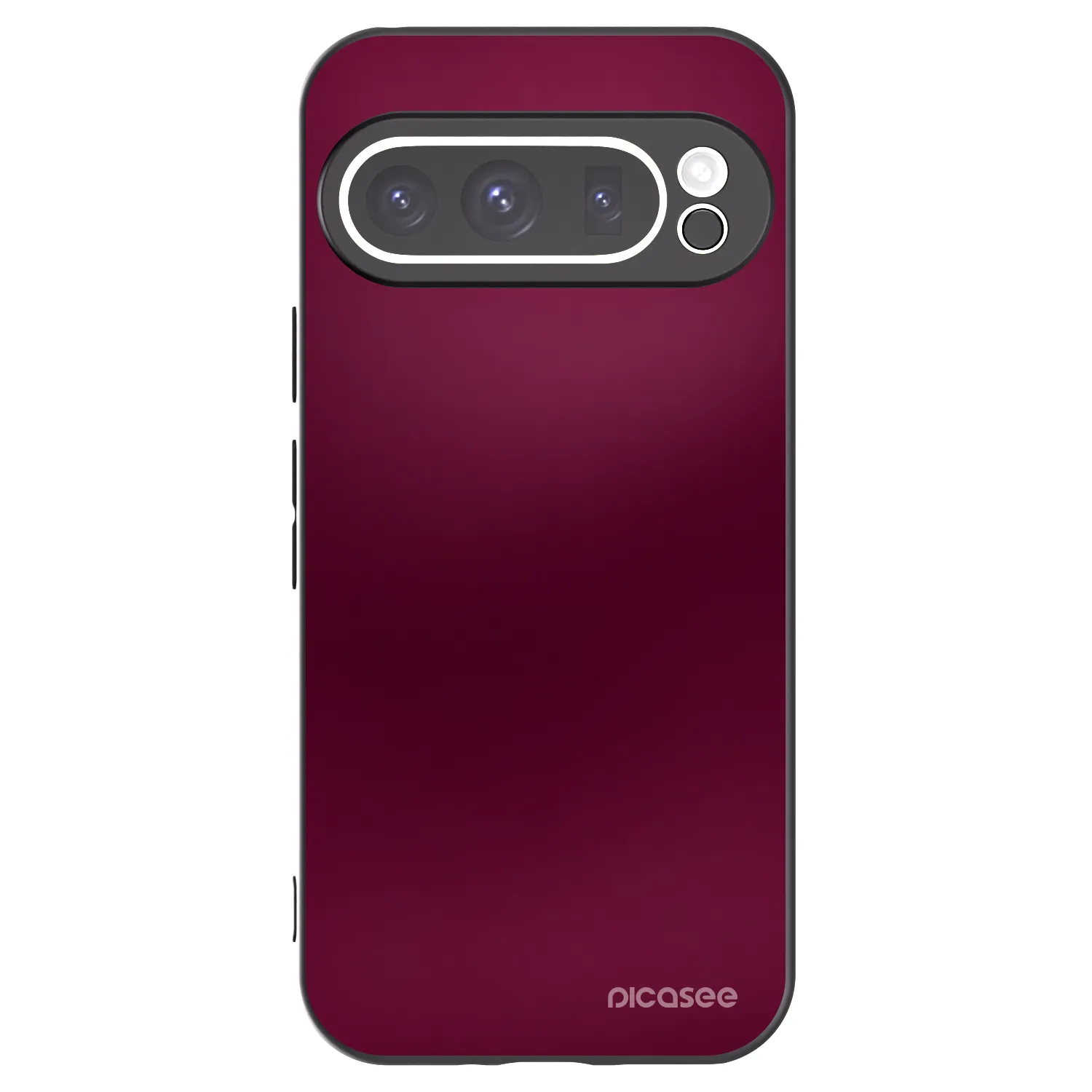Picasee fekete szilikon tok az alábbi mobiltelefonokra Google Pixel 9 Pro - Velvet Bordeaux