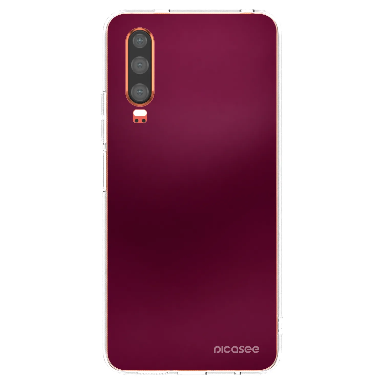 Picasee átlátszó szilikon tok az alábbi mobiltelefonokra Huawei P30 - Velvet Bordeaux