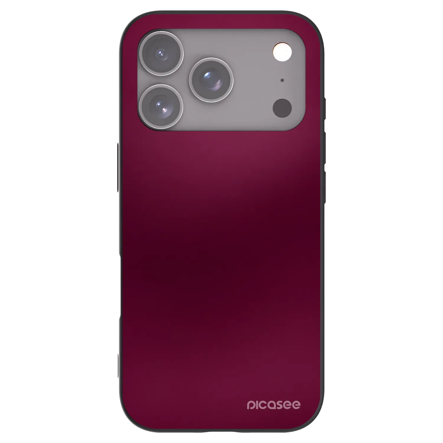 Picasee fekete szilikon tok az alábbi mobiltelefonokra Apple iPhone 17 Pro - Velvet Bordeaux