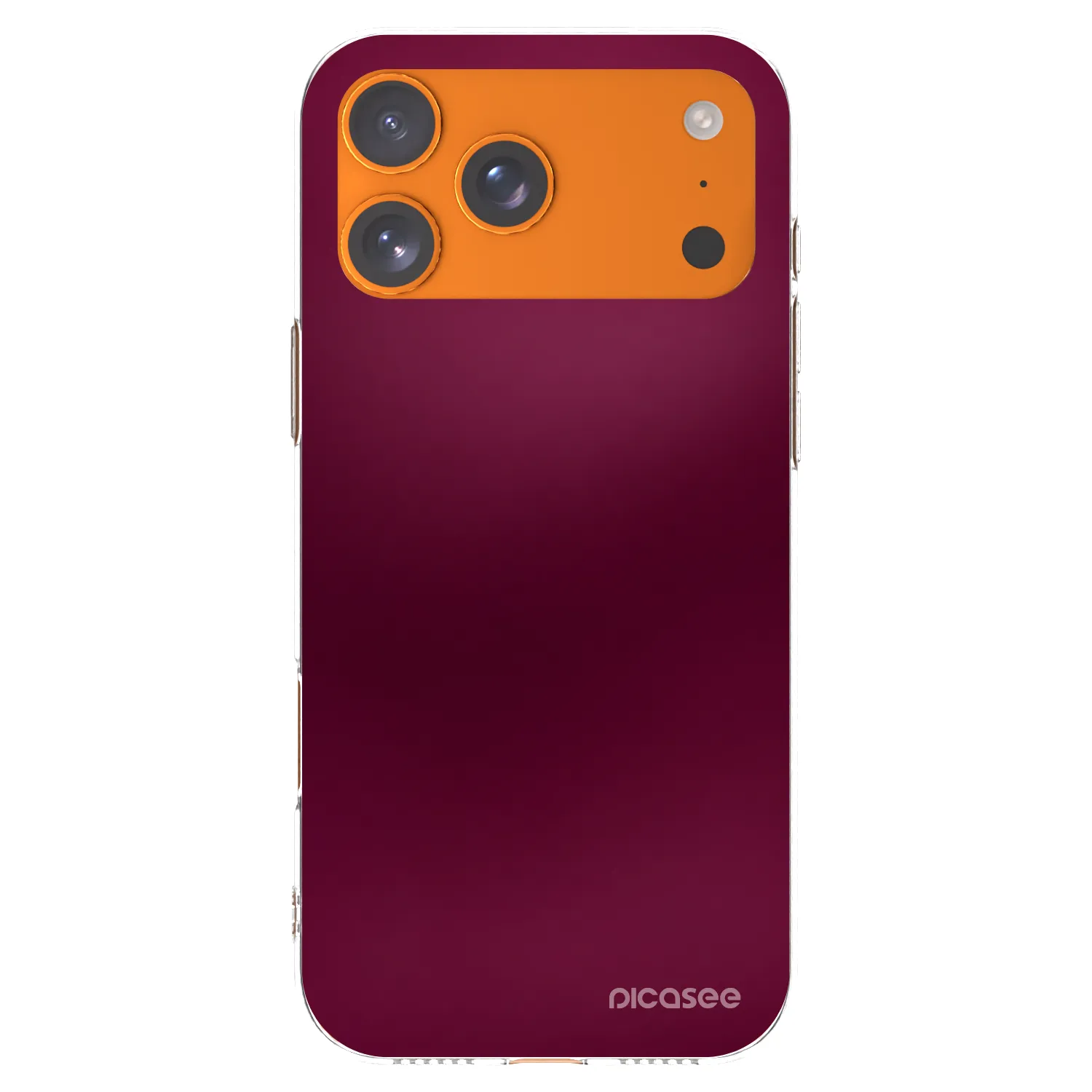 Picasee átlátszó szilikon tok az alábbi mobiltelefonokra Apple iPhone 17 Pro Max - Velvet Bordeaux