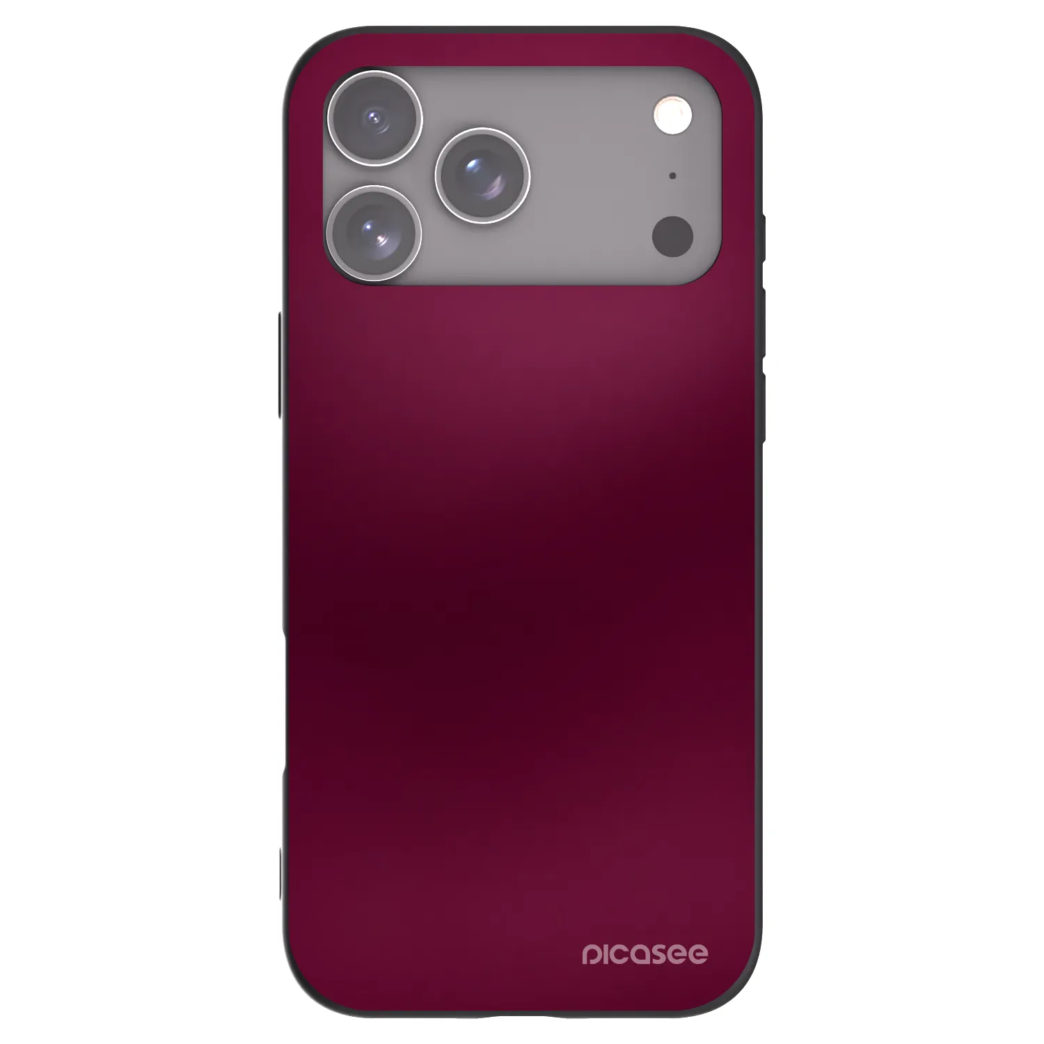 Picasee fekete szilikon tok az alábbi mobiltelefonokra Apple iPhone 17 Pro Max - Velvet Bordeaux