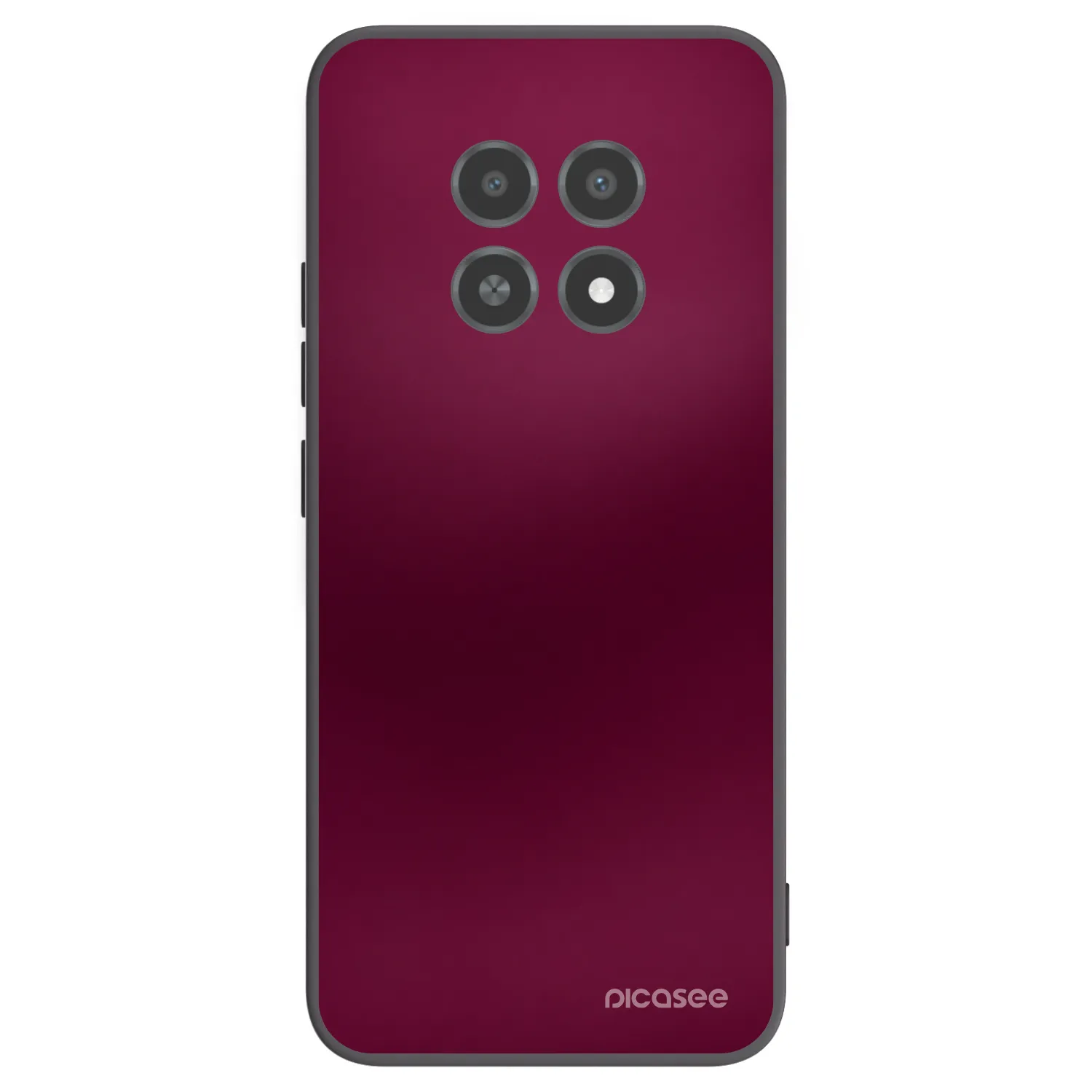 Picasee fekete szilikon tok az alábbi mobiltelefonokra Realme 12X - Velvet Bordeaux