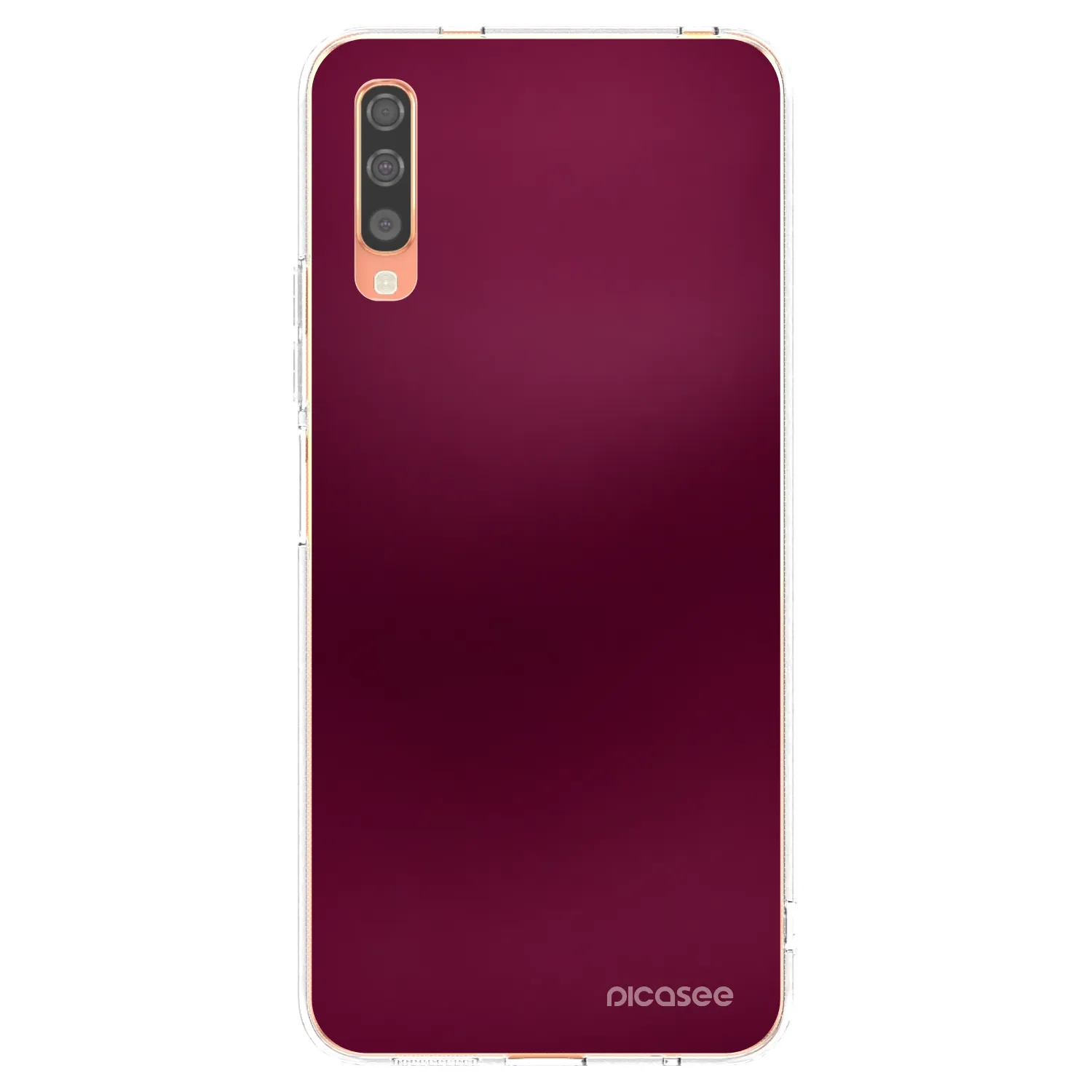 Picasee átlátszó szilikon tok az alábbi mobiltelefonokra Samsung Galaxy A70 A705F - Velvet Bordeaux