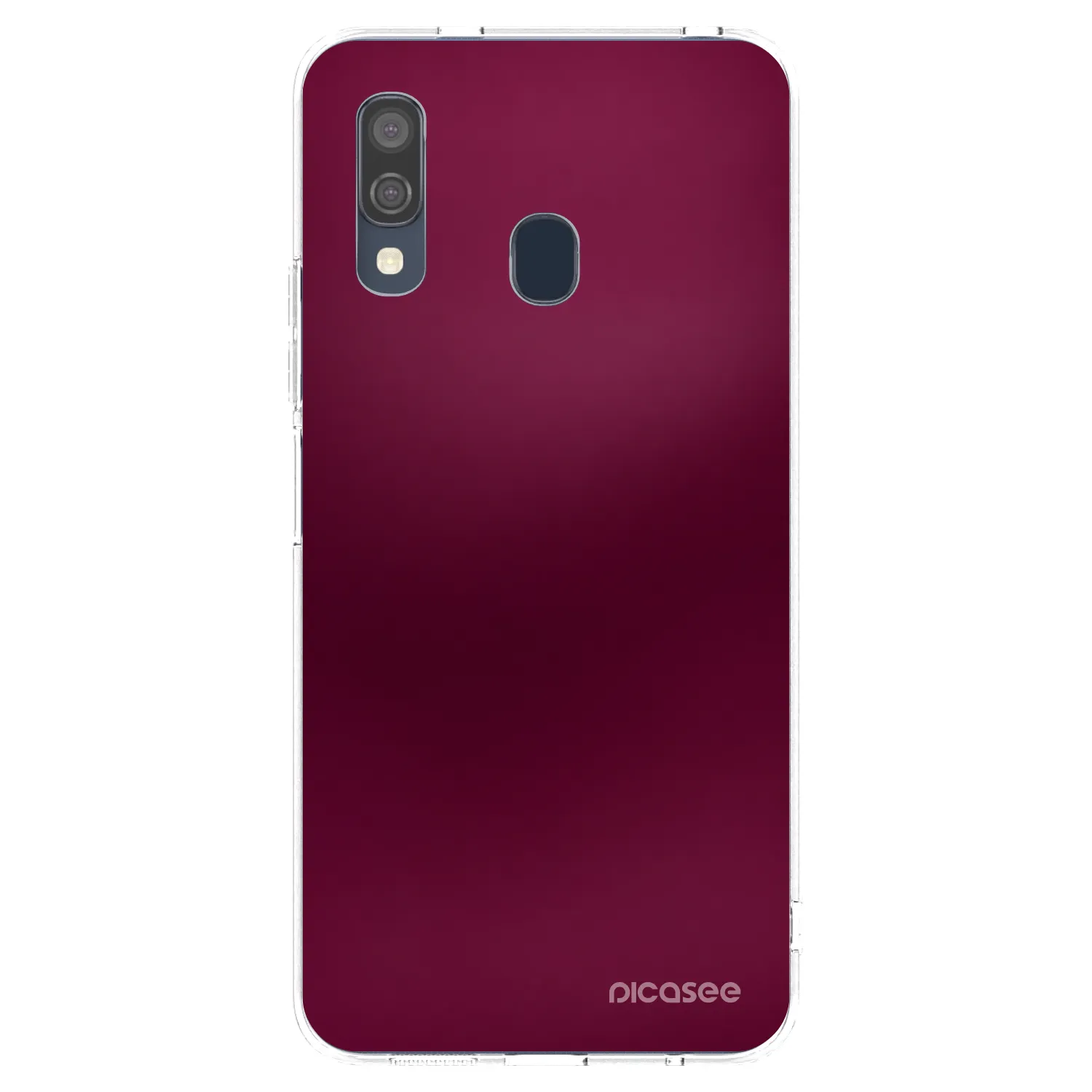 Picasee átlátszó szilikon tok az alábbi mobiltelefonokra Samsung Galaxy A40 A405F - Velvet Bordeaux