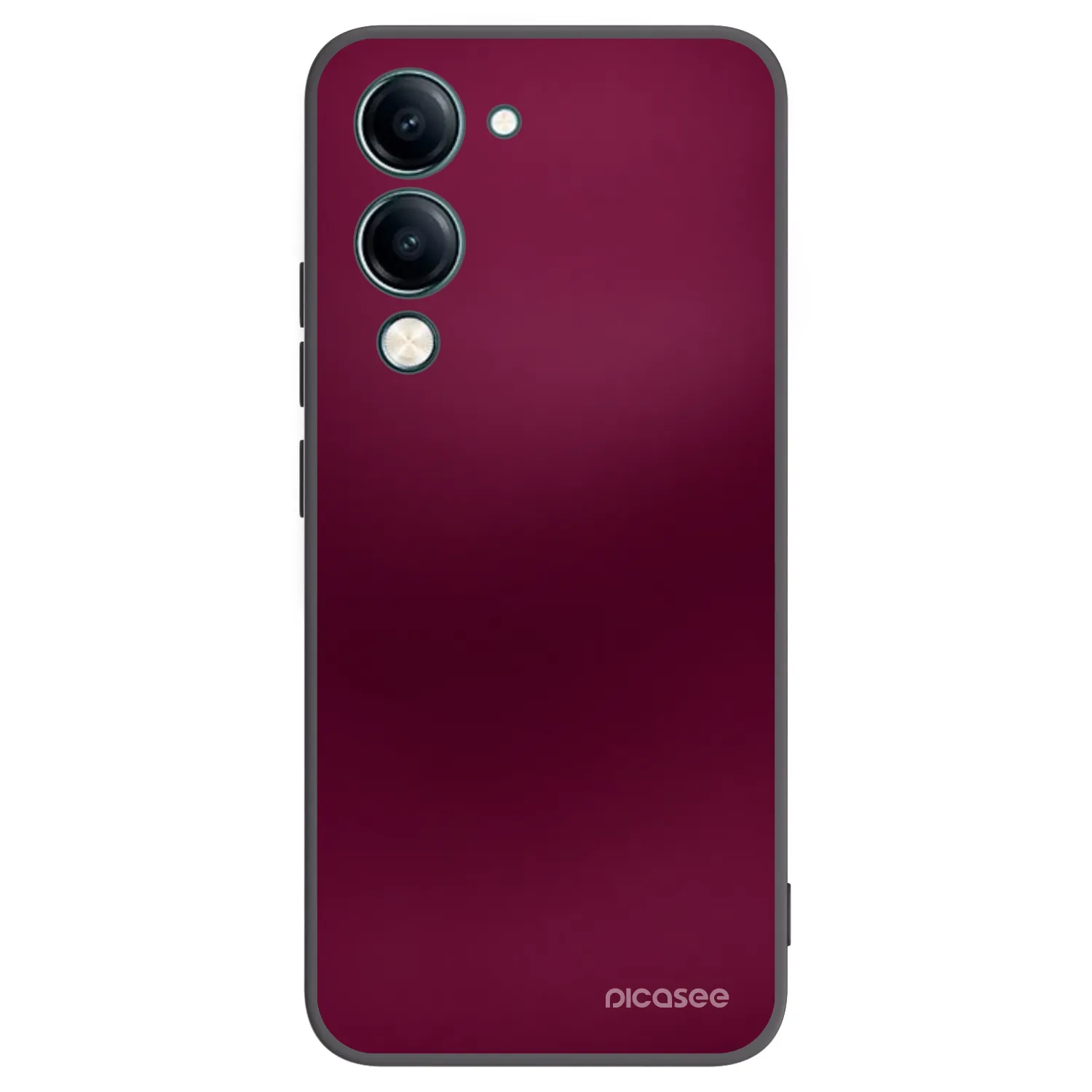 Picasee fekete szilikon tok az alábbi mobiltelefonokra Vivo Y29s 5G - Velvet Bordeaux