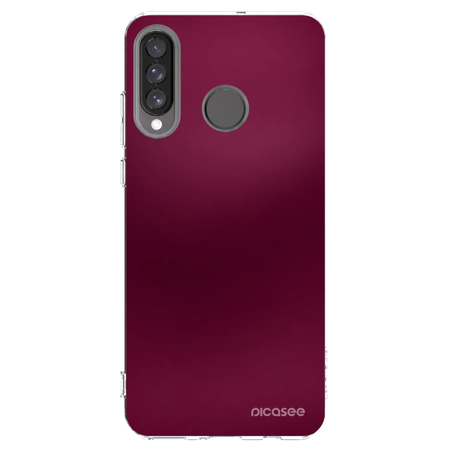 Picasee átlátszó szilikon tok az alábbi mobiltelefonokra Huawei P30 Lite - Velvet Bordeaux