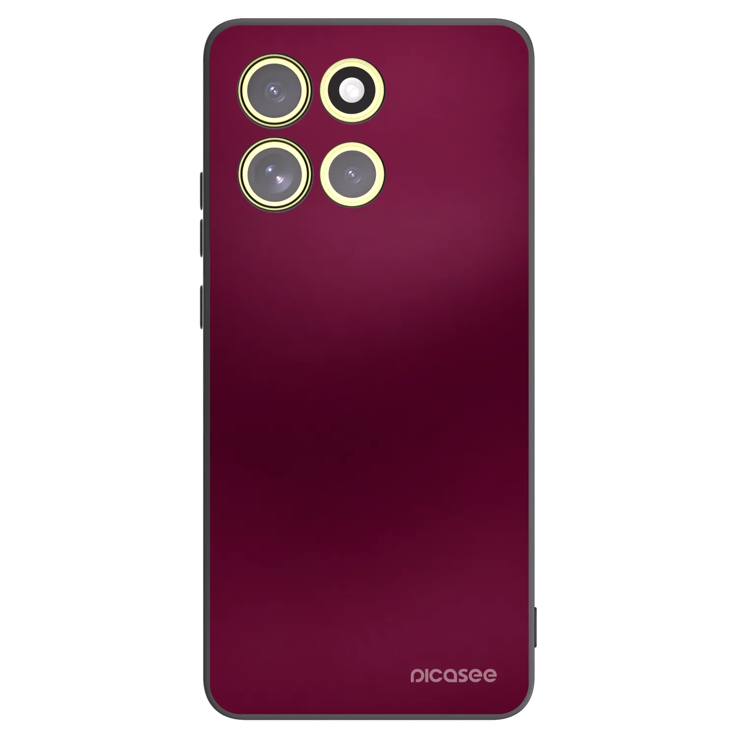 Picasee fekete szilikon tok az alábbi mobiltelefonokra Motorola Moto G86 Power 5G - Velvet Bordeaux