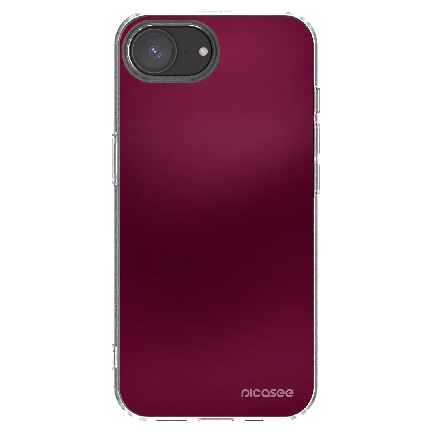 Picasee átlátszó szilikon tok az alábbi mobiltelefonokra Apple iPhone 17e - Velvet Bordeaux