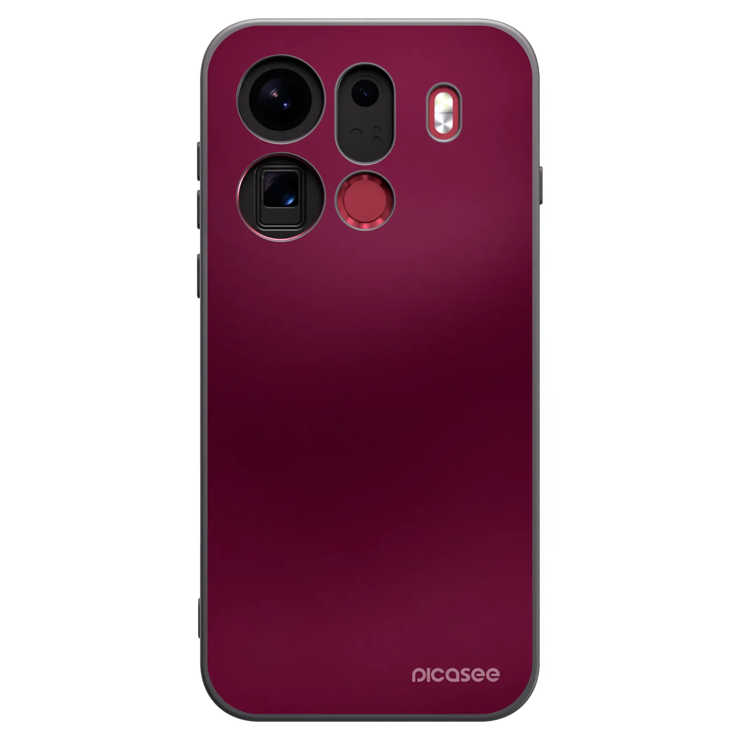 Picasee fekete szilikon tok az alábbi mobiltelefonokra OPPO Find X9 Pro - Velvet Bordeaux