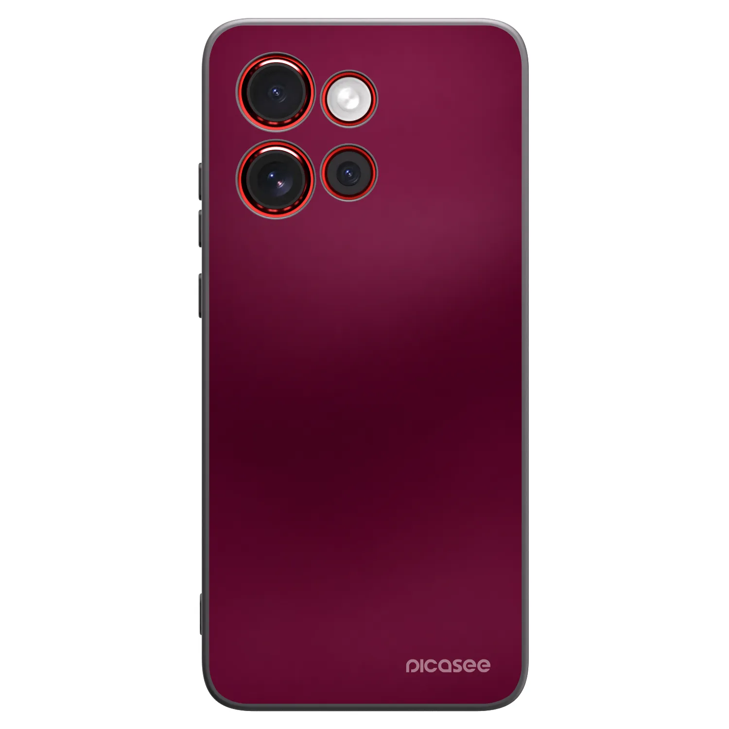 Picasee fekete szilikon tok az alábbi mobiltelefonokra Motorola Edge 60 Neo 5G - Velvet Bordeaux