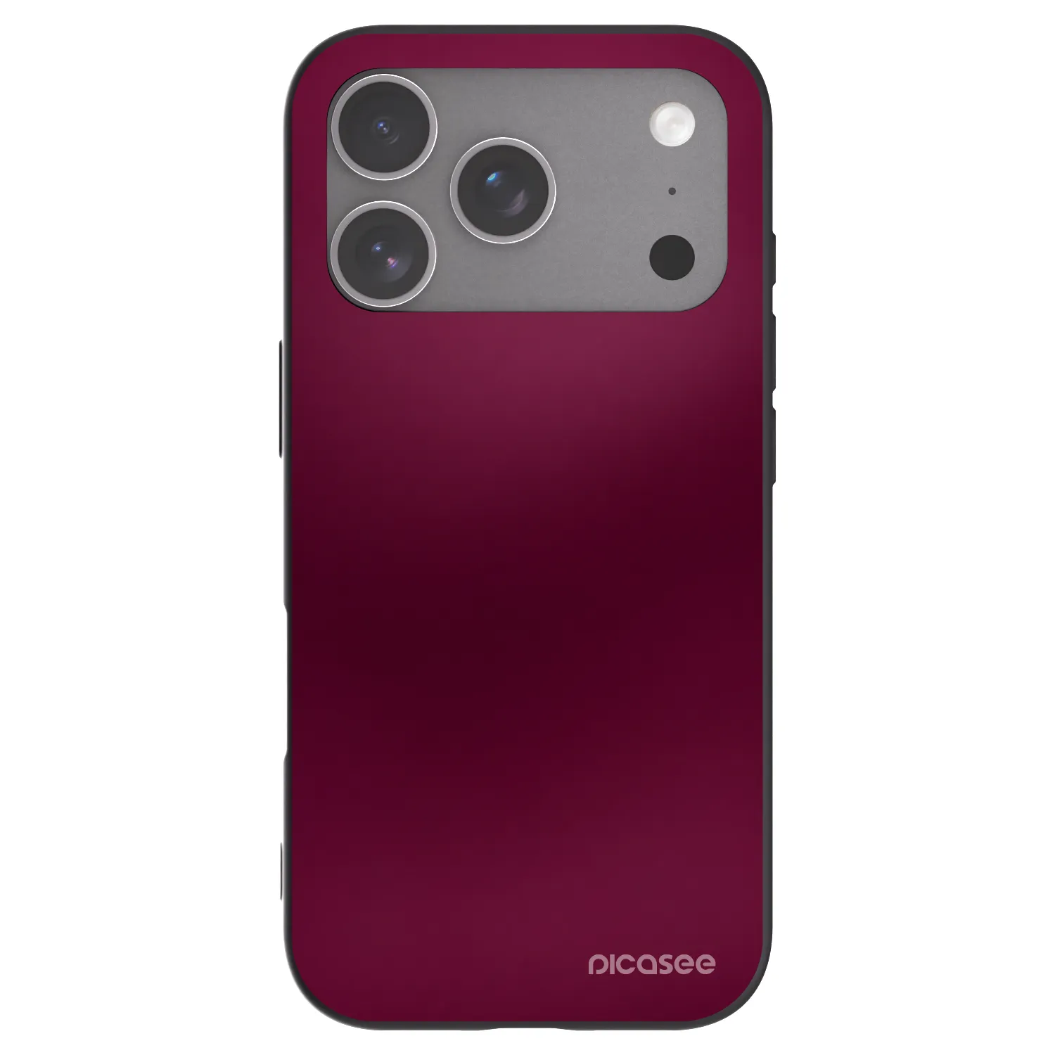 Picasee fekete szilikon tok az alábbi mobiltelefonokra Apple iPhone 18 Pro - Velvet Bordeaux