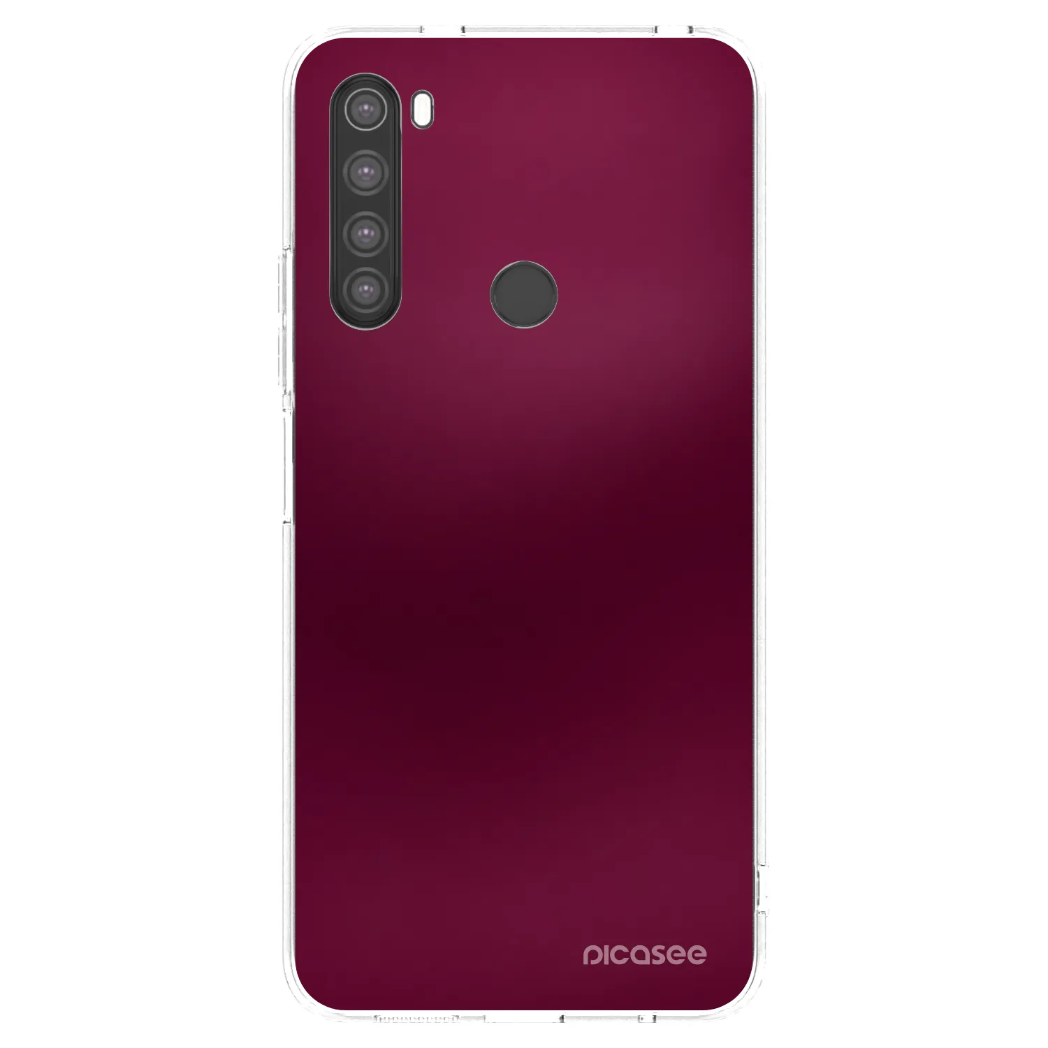 Picasee átlátszó szilikon tok az alábbi mobiltelefonokra Xiaomi Redmi Note 8 - Velvet Bordeaux