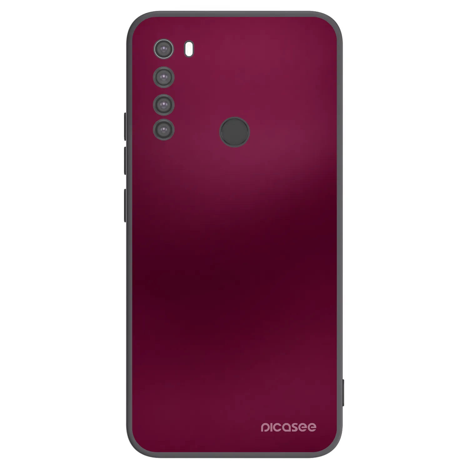 Picasee fekete szilikon tok az alábbi mobiltelefonokra Xiaomi Redmi Note 8 - Velvet Bordeaux