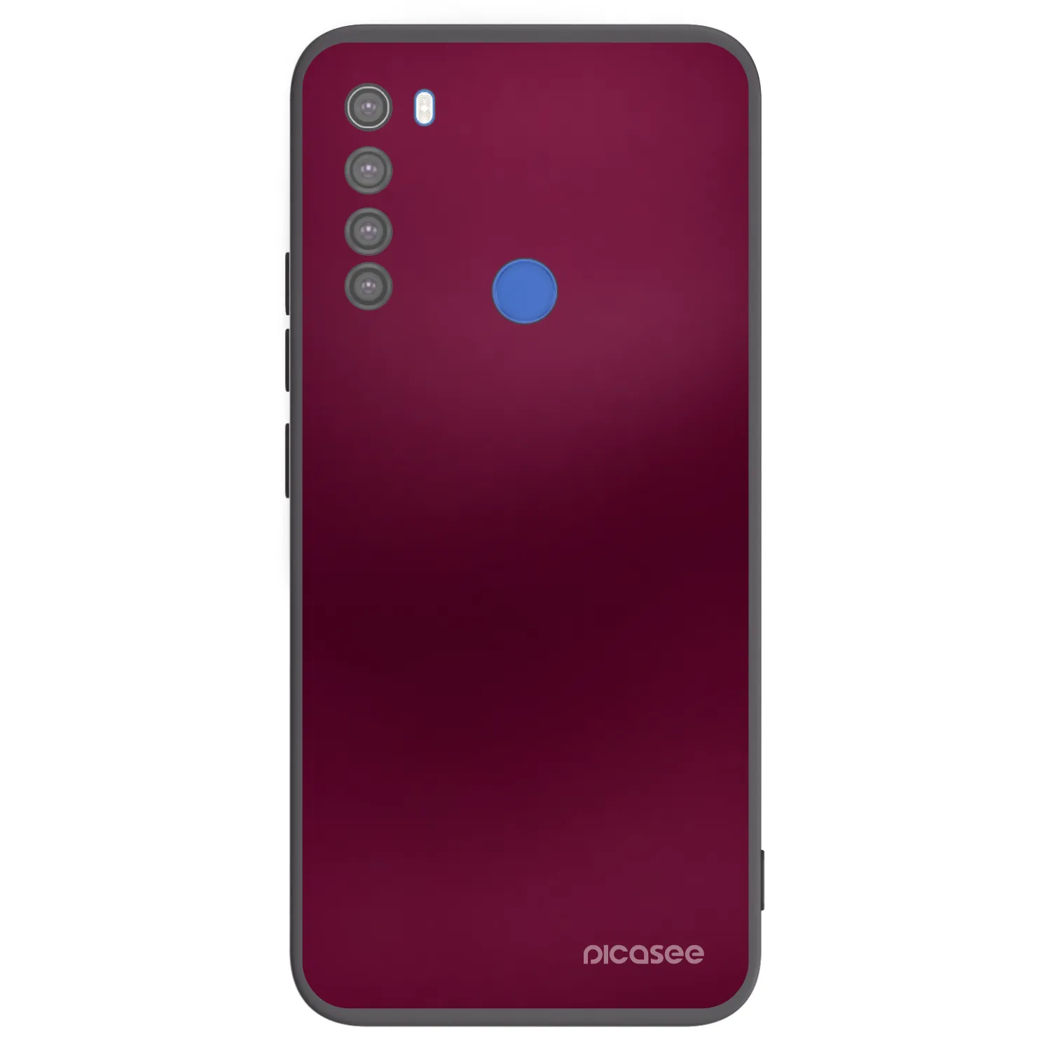 Picasee fekete szilikon tok az alábbi mobiltelefonokra Xiaomi Redmi Note 8T - Velvet Bordeaux