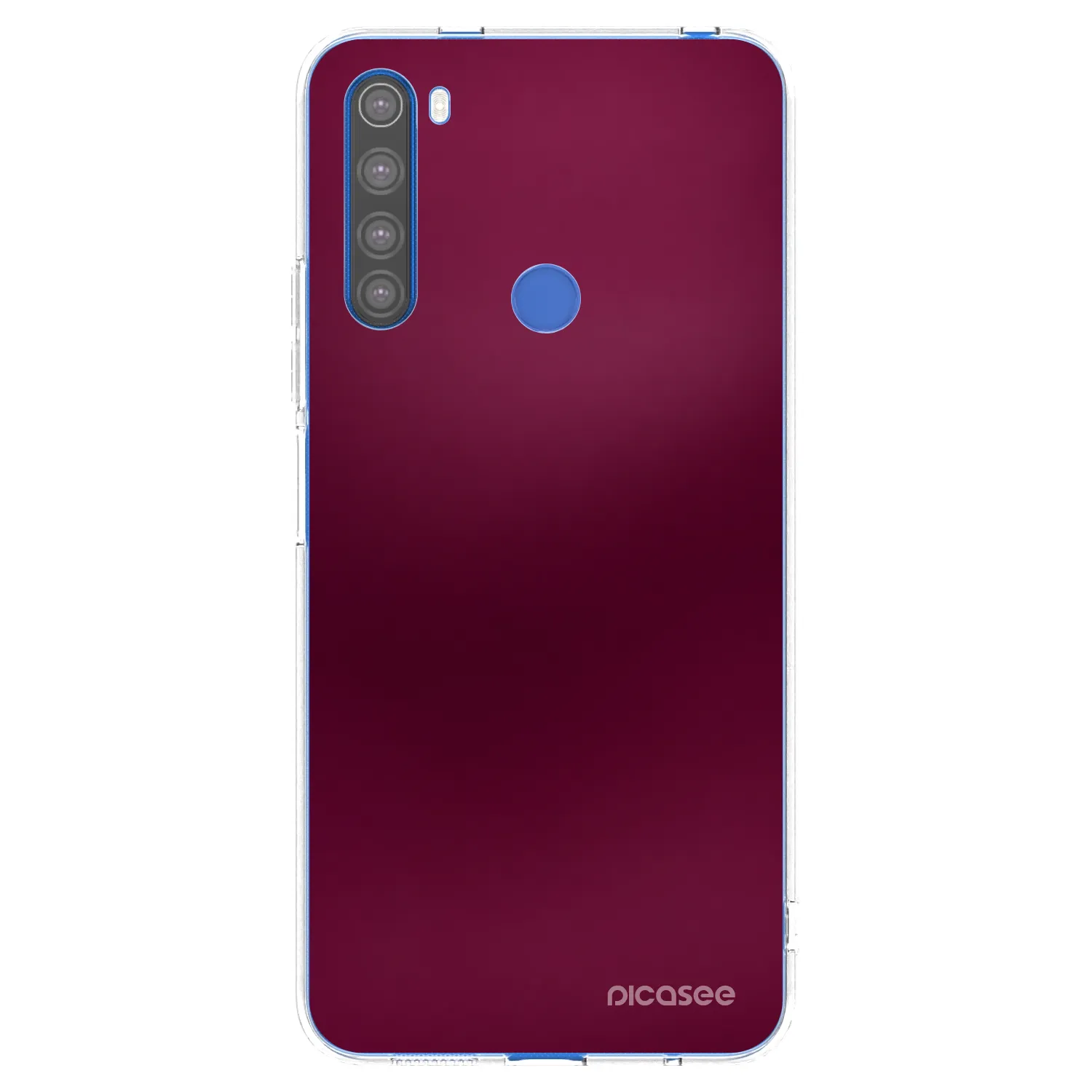 Picasee átlátszó szilikon tok az alábbi mobiltelefonokra Xiaomi Redmi Note 8T - Velvet Bordeaux