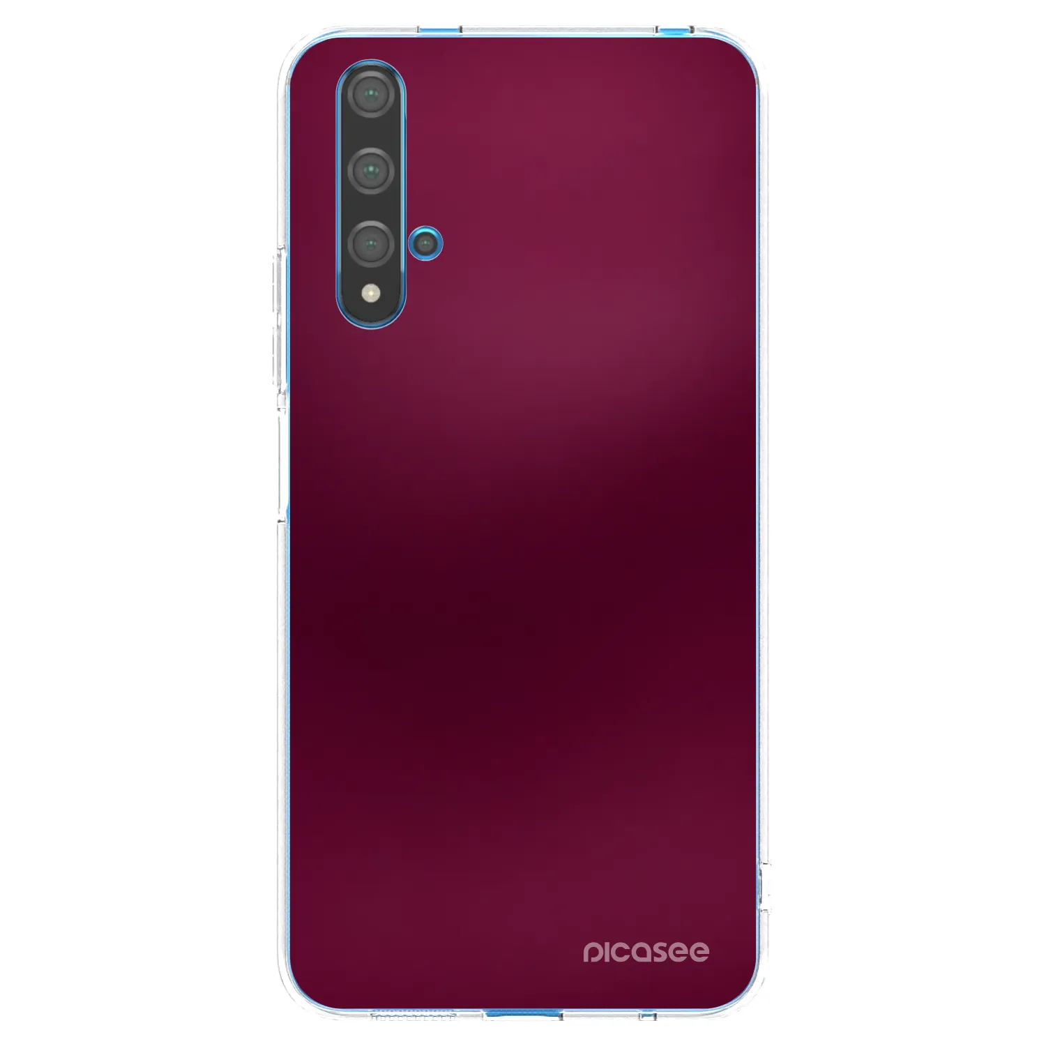 Picasee átlátszó szilikon tok az alábbi mobiltelefonokra Huawei Nova 5T - Velvet Bordeaux